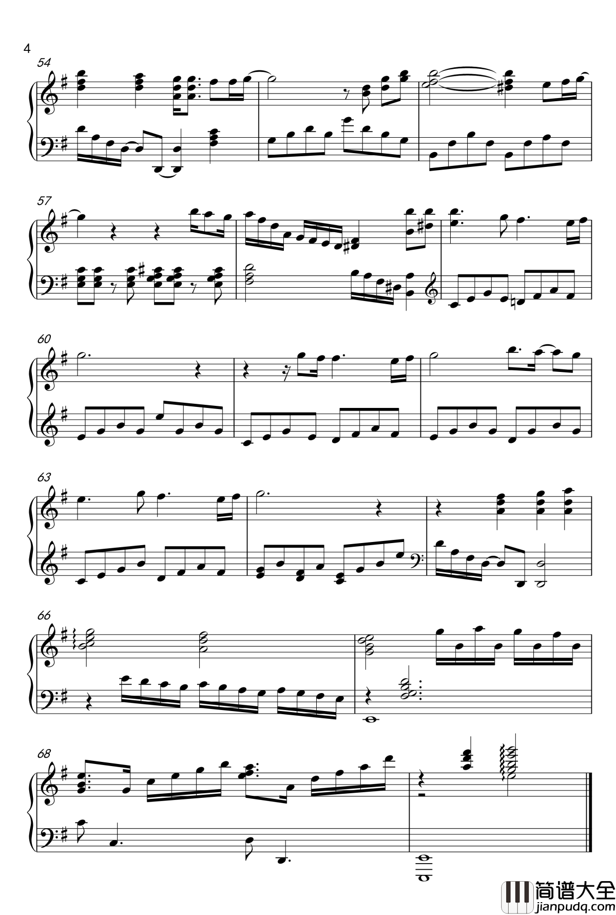 Unfinished钢琴谱__X_japan