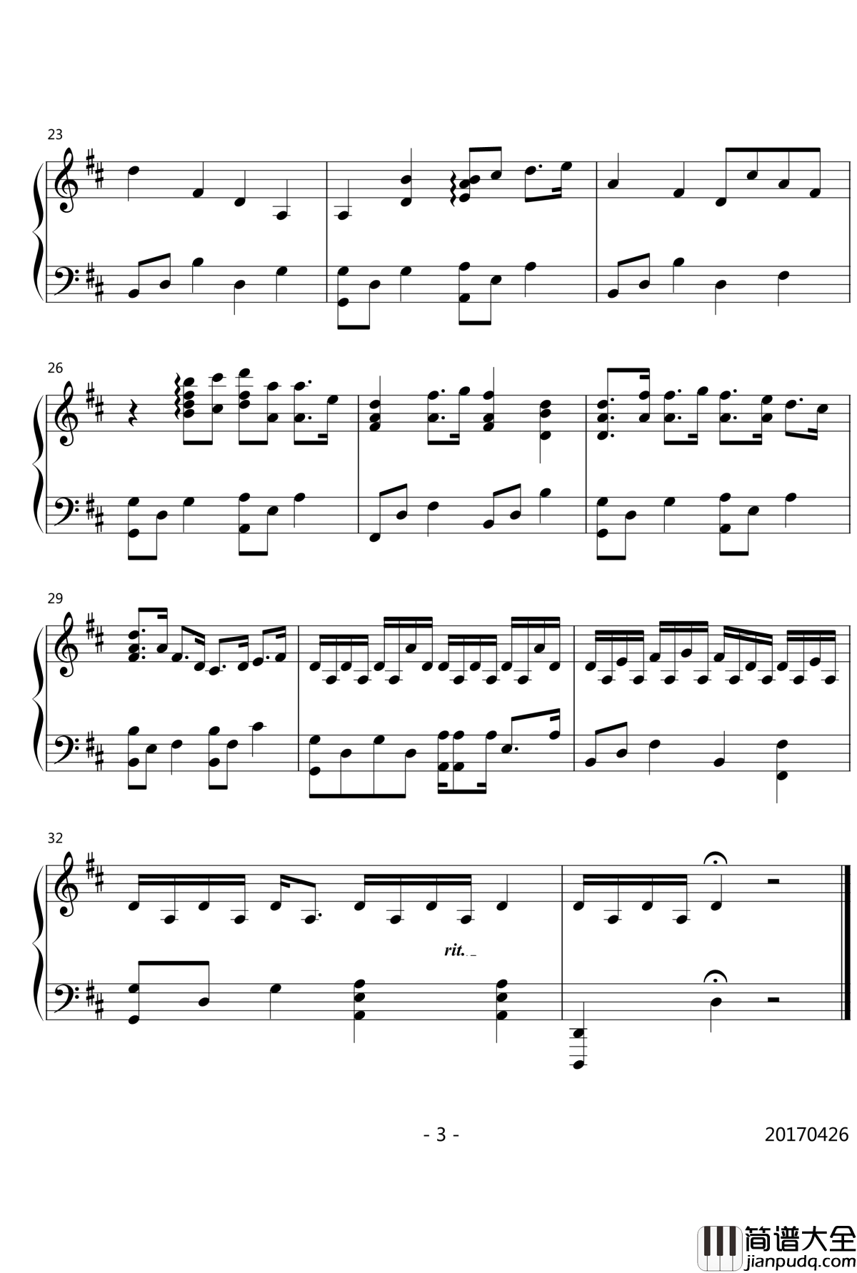 re:Pianohi1tars钢琴谱_Re:_CREATORS_Re:_CREATORS_OST