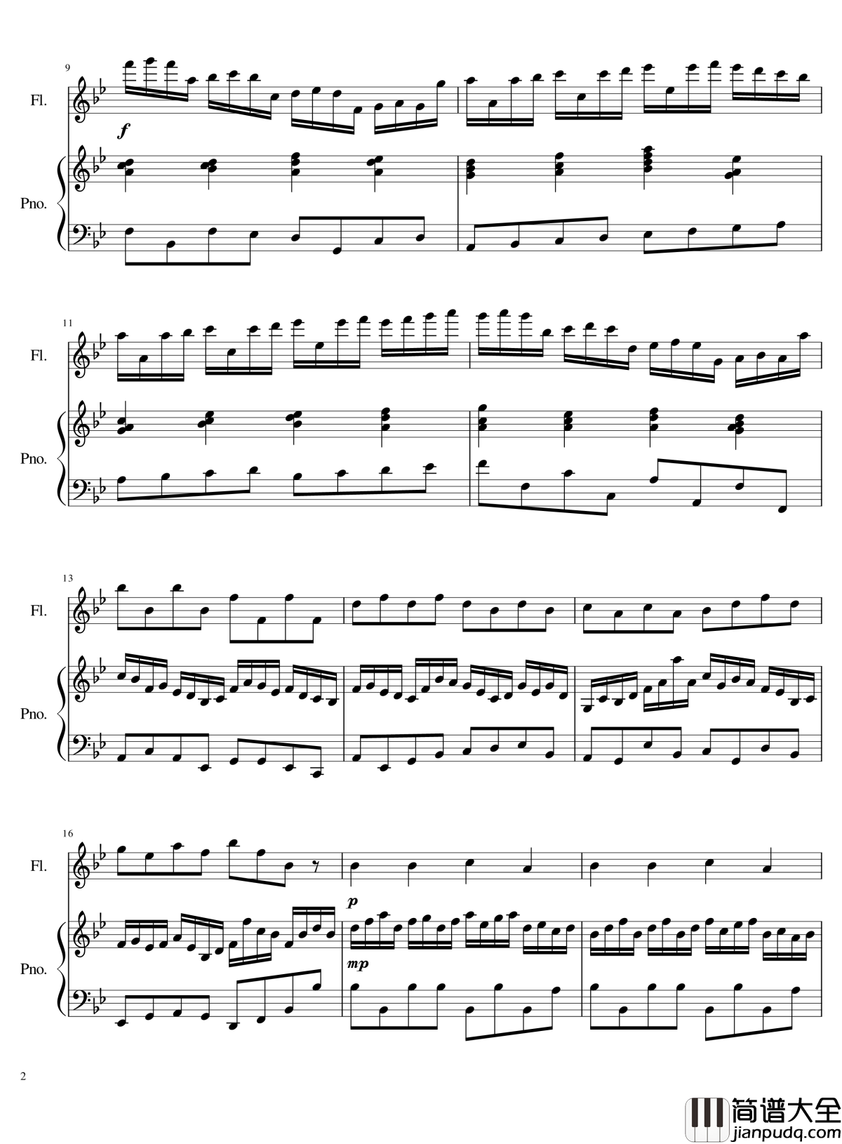 无穷动钢琴谱_Perpetuum_Mobile_k_f_c