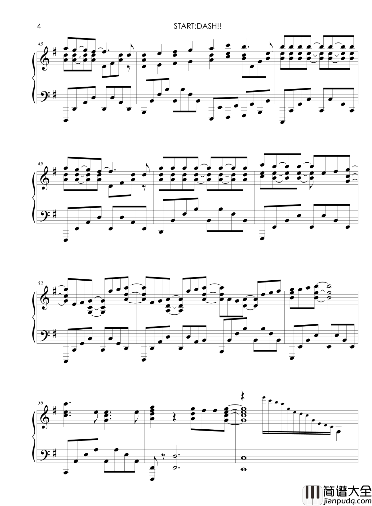 Start_Dash钢琴谱_第三话插曲_LoveLive