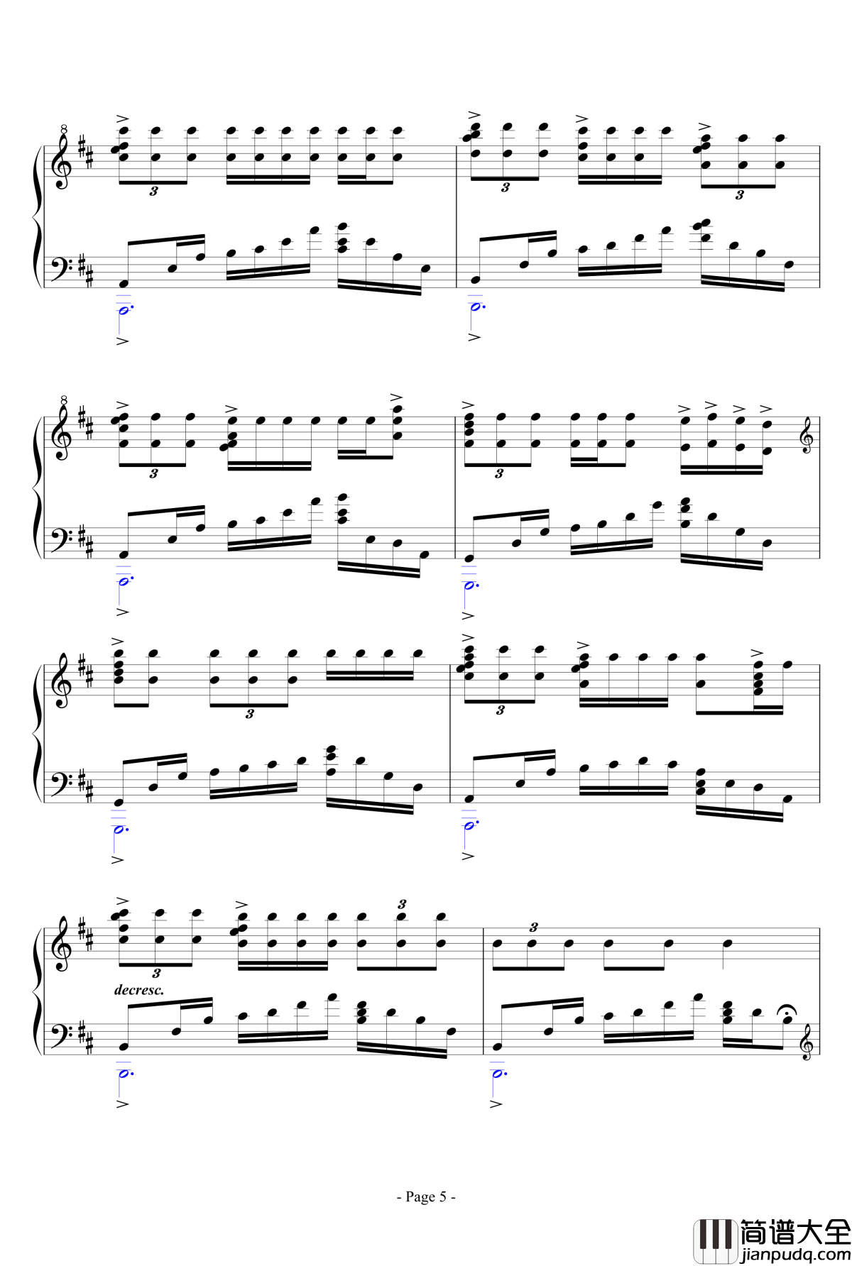 思绪之舞钢琴谱_lujianxiang555