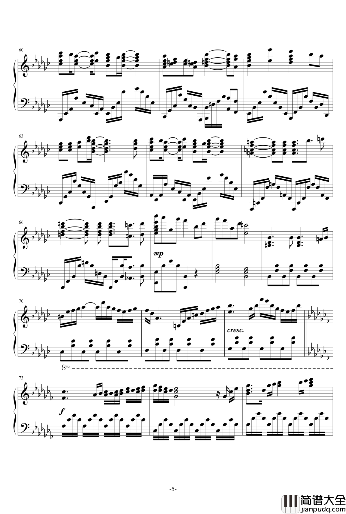 ラピスラズリ钢琴谱_亚斯兰战记ED_蓝井エイル