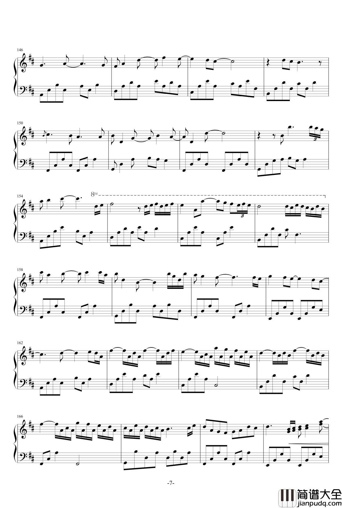 Canon_In_D_Major_钢琴谱_唯美D大调卡农_DavidLanz