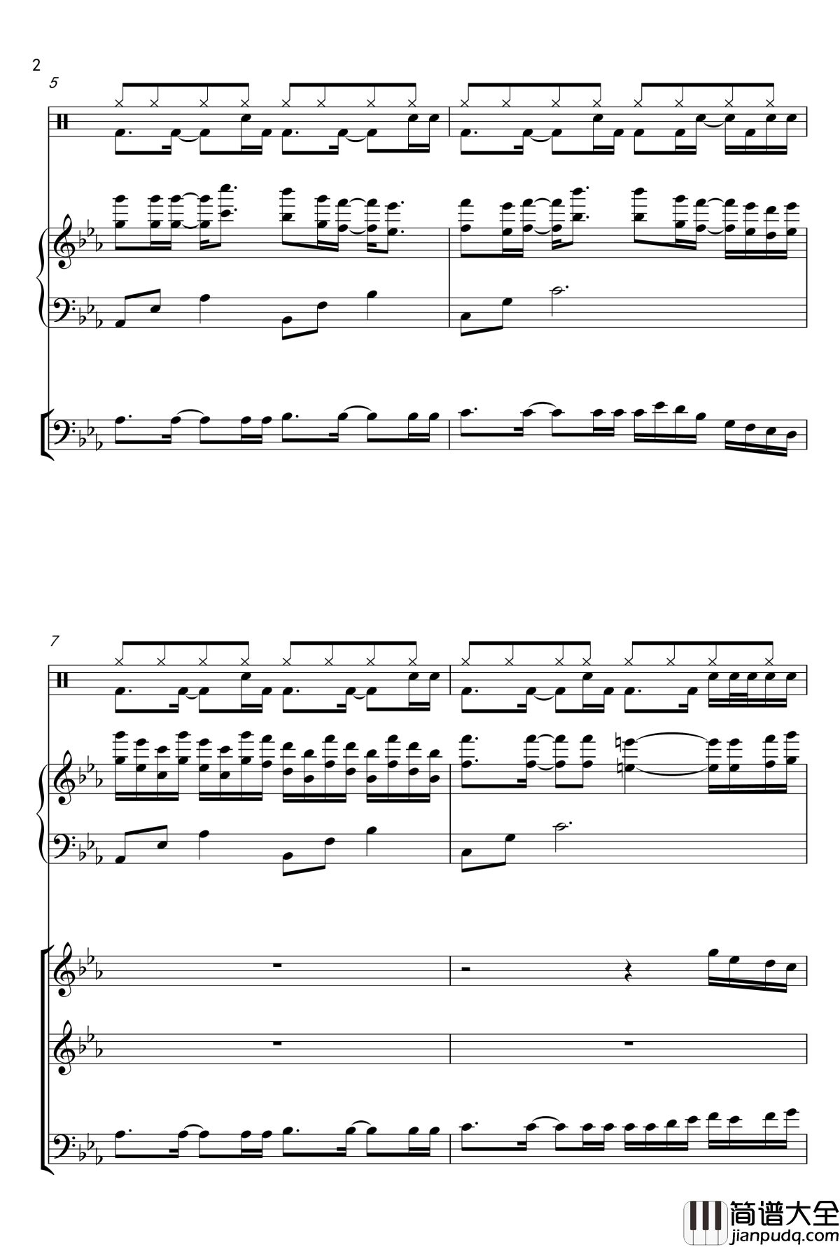 小游戏钢琴谱_jjlujiahui