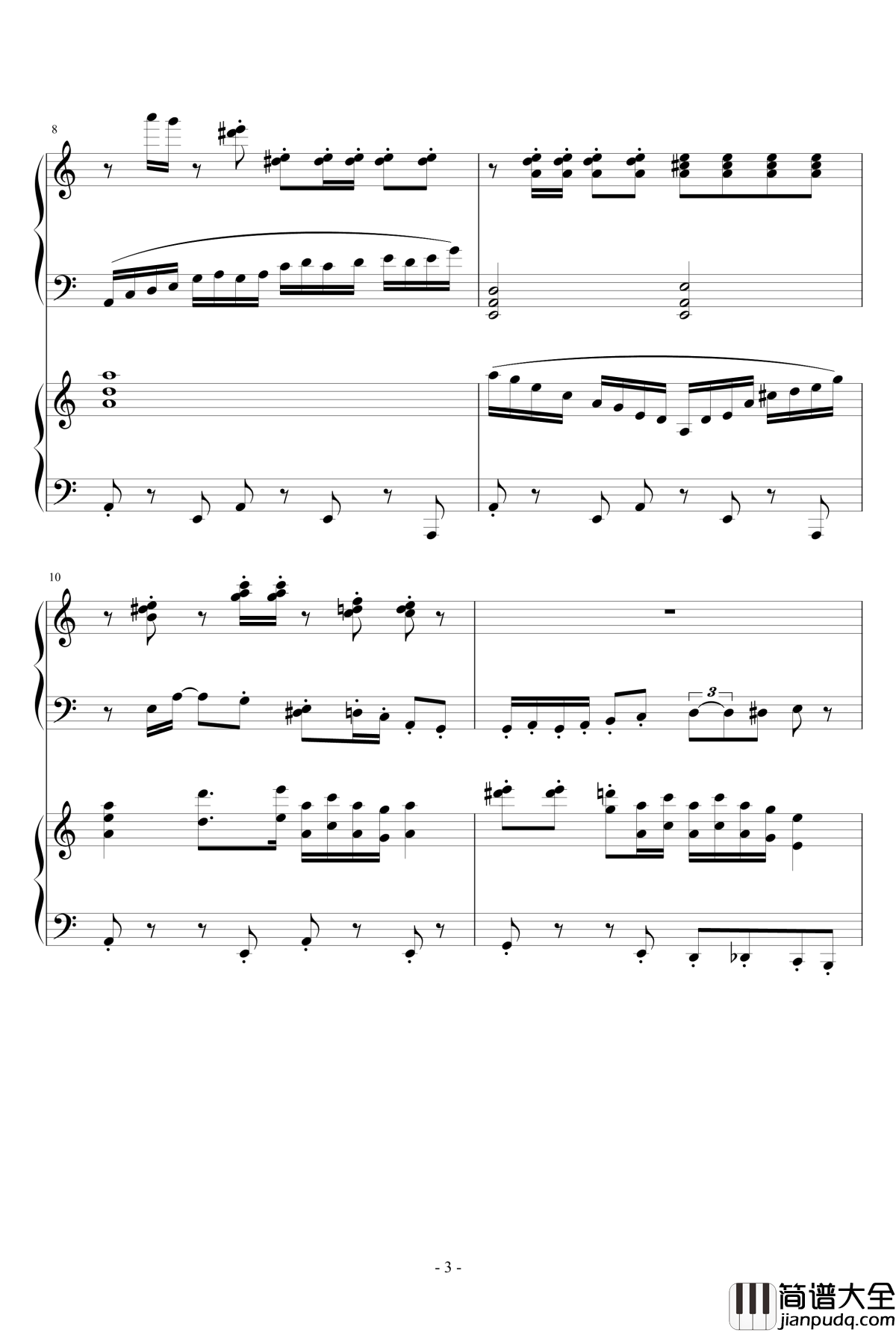 太阳出来喜洋洋钢琴谱_双钢_wudildy