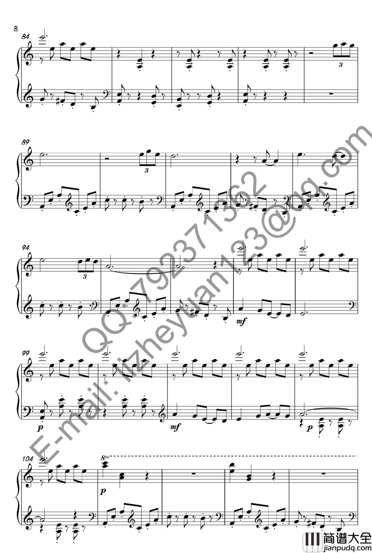 唐顿庄园主题曲钢琴谱_钢琴独奏_唐顿庄园