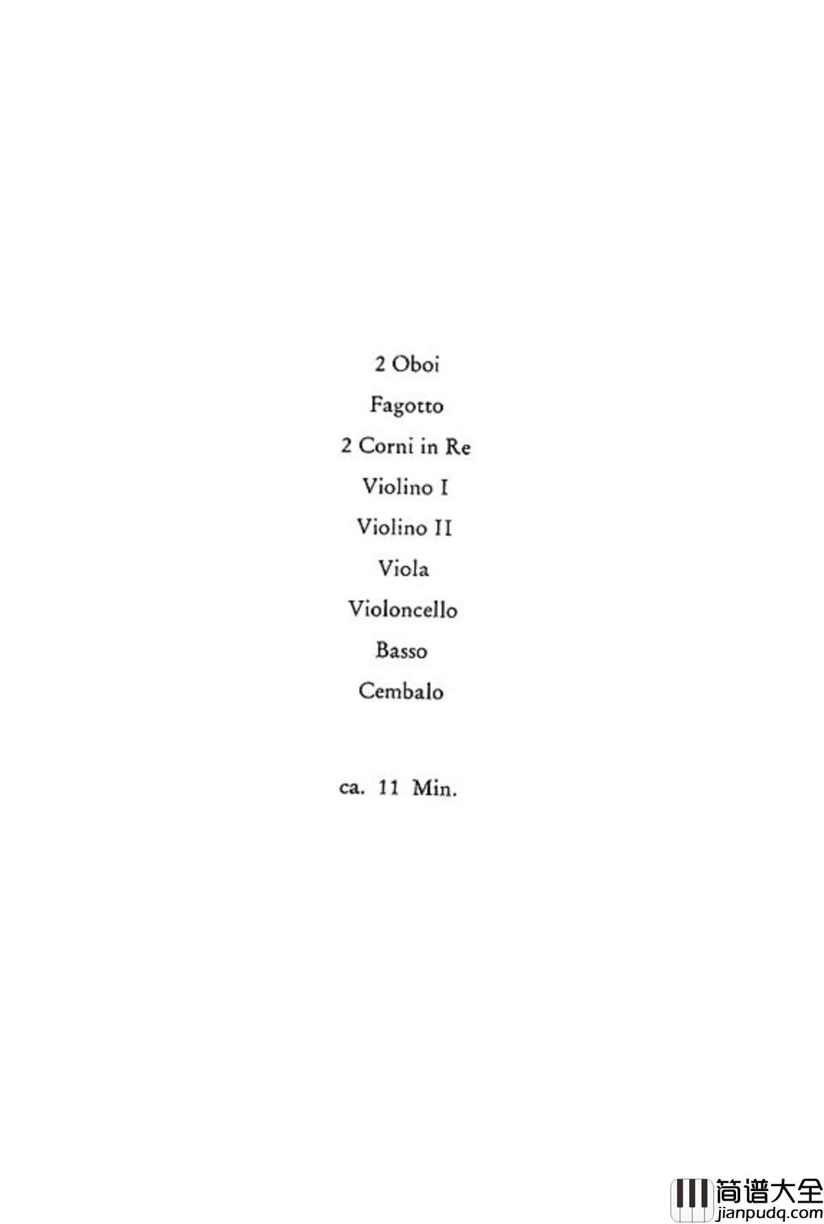 D大调第一交响曲钢琴谱_海顿