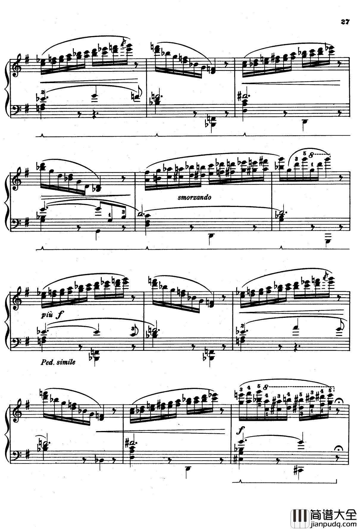 G大调船歌钢琴谱_鲁宾斯坦_安东·鲁宾斯坦