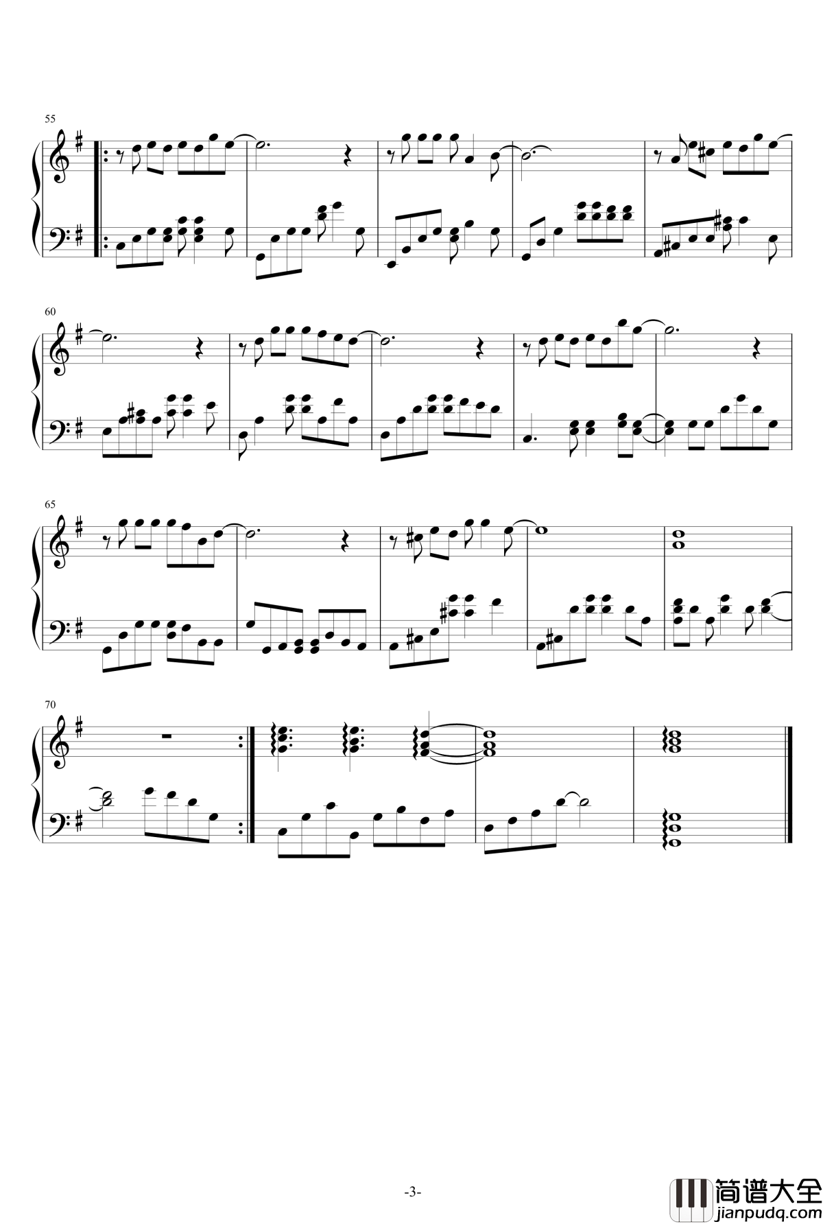 我们_梁博_钢琴谱