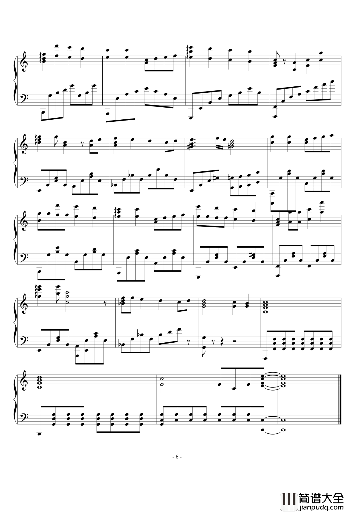 DAN_DAN_心魅かれてく钢琴谱_龙珠GT_龙珠超