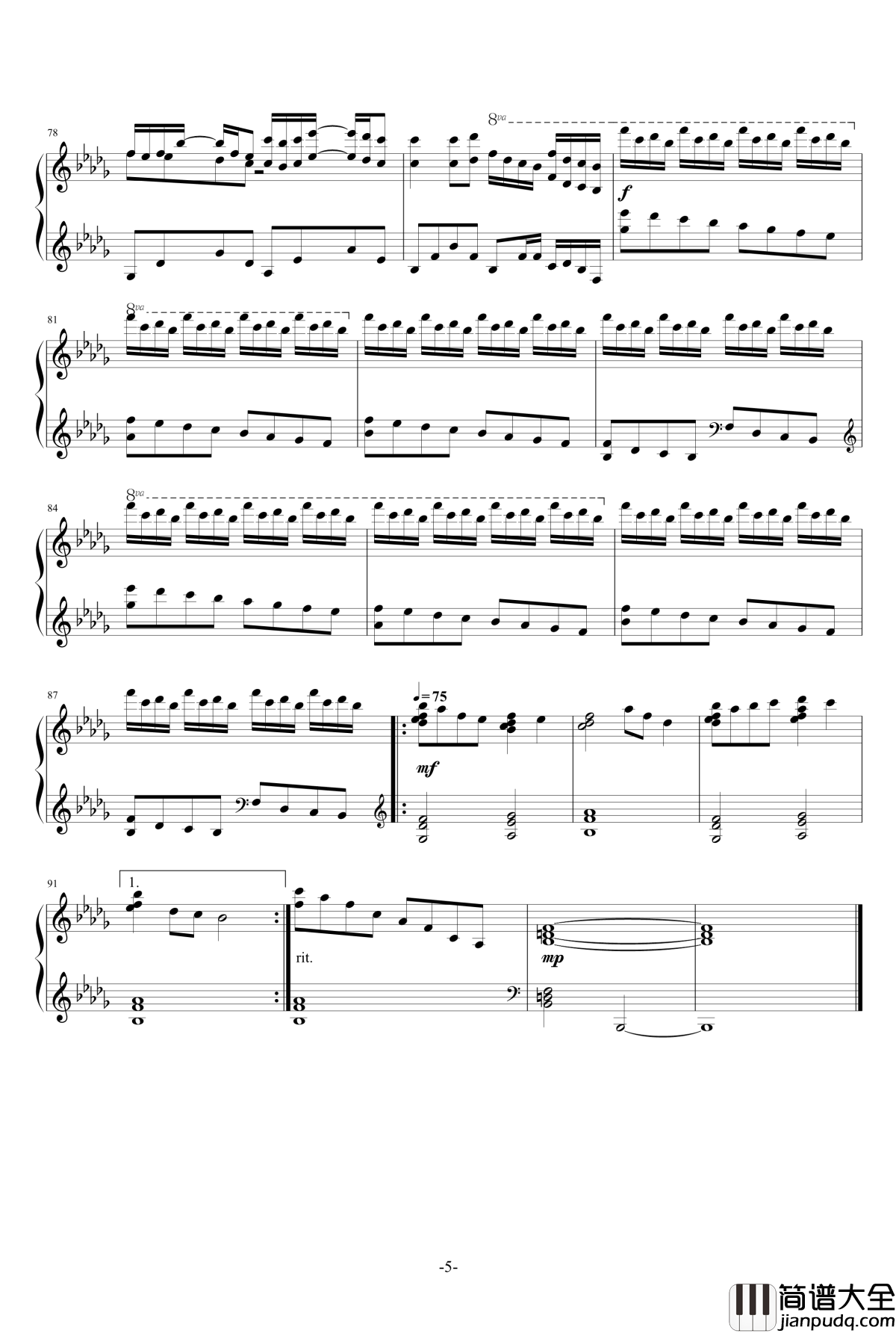 Luv_Letter琴谱_DJ_Okawari__情书钢琴