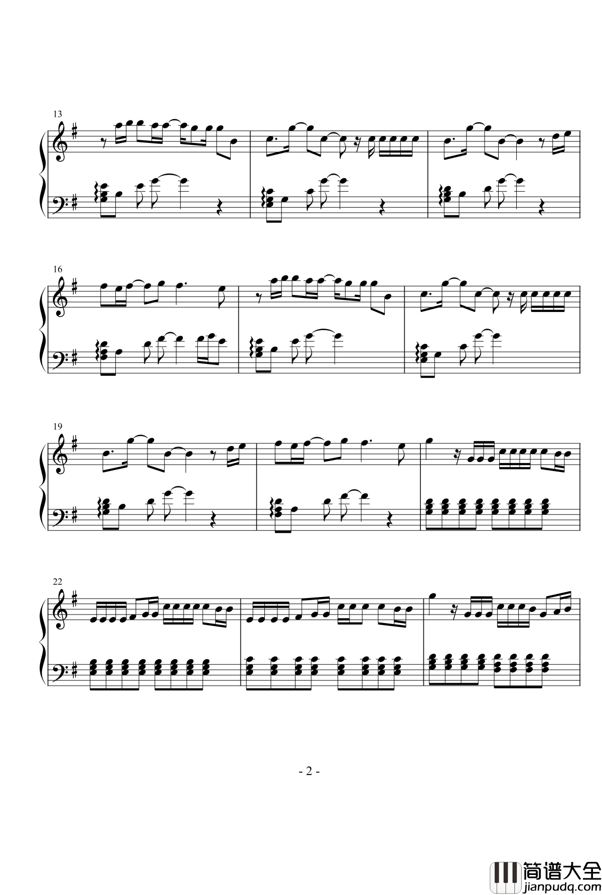 Locked_Away钢琴谱_Tiffany_Alvord