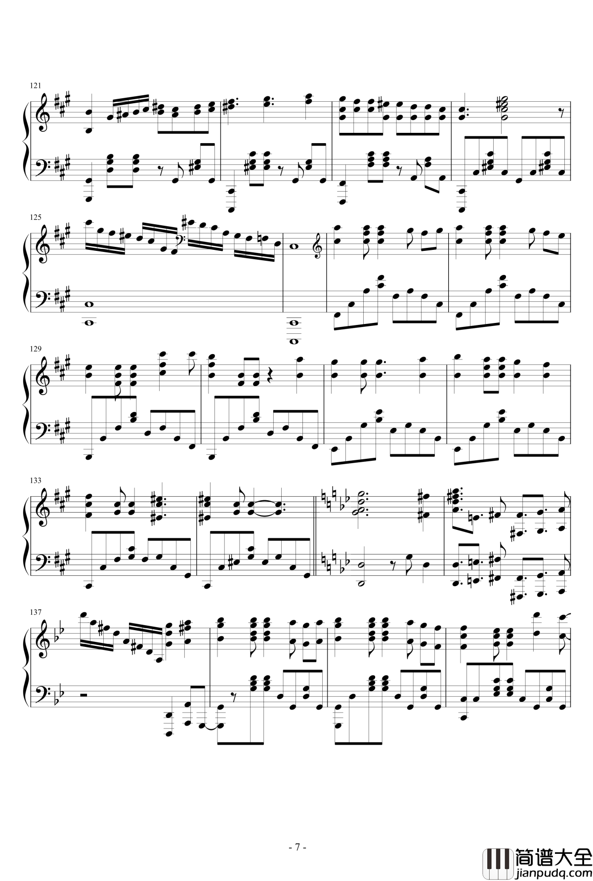 Garasu_no_Hanazono钢琴谱_LoveLive_Sunshine