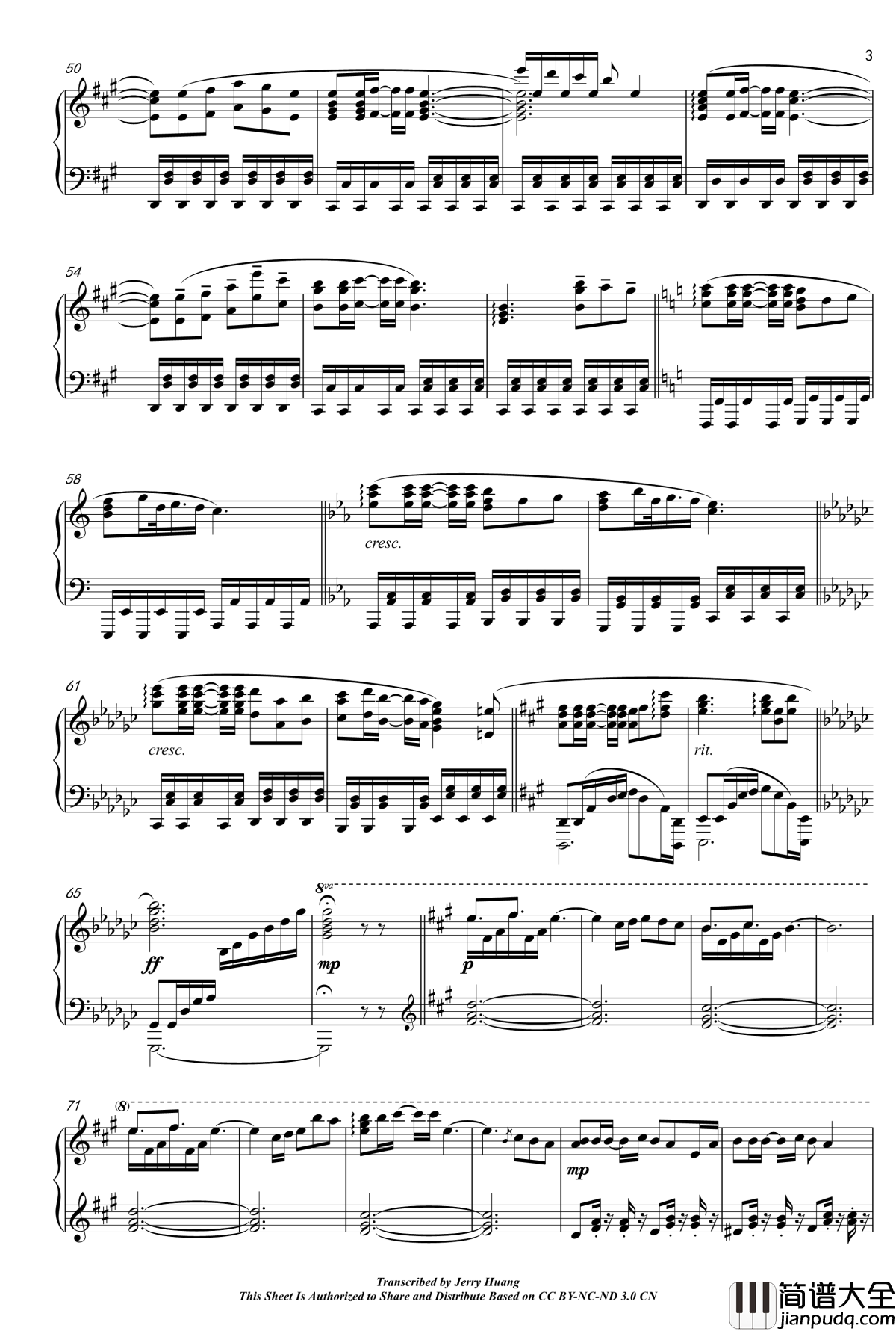 青葉钢琴谱_触手猴