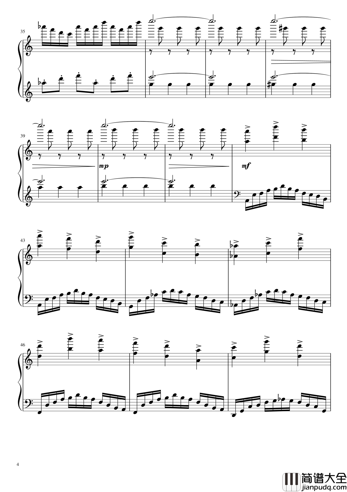 冥2钢琴谱__yewwc