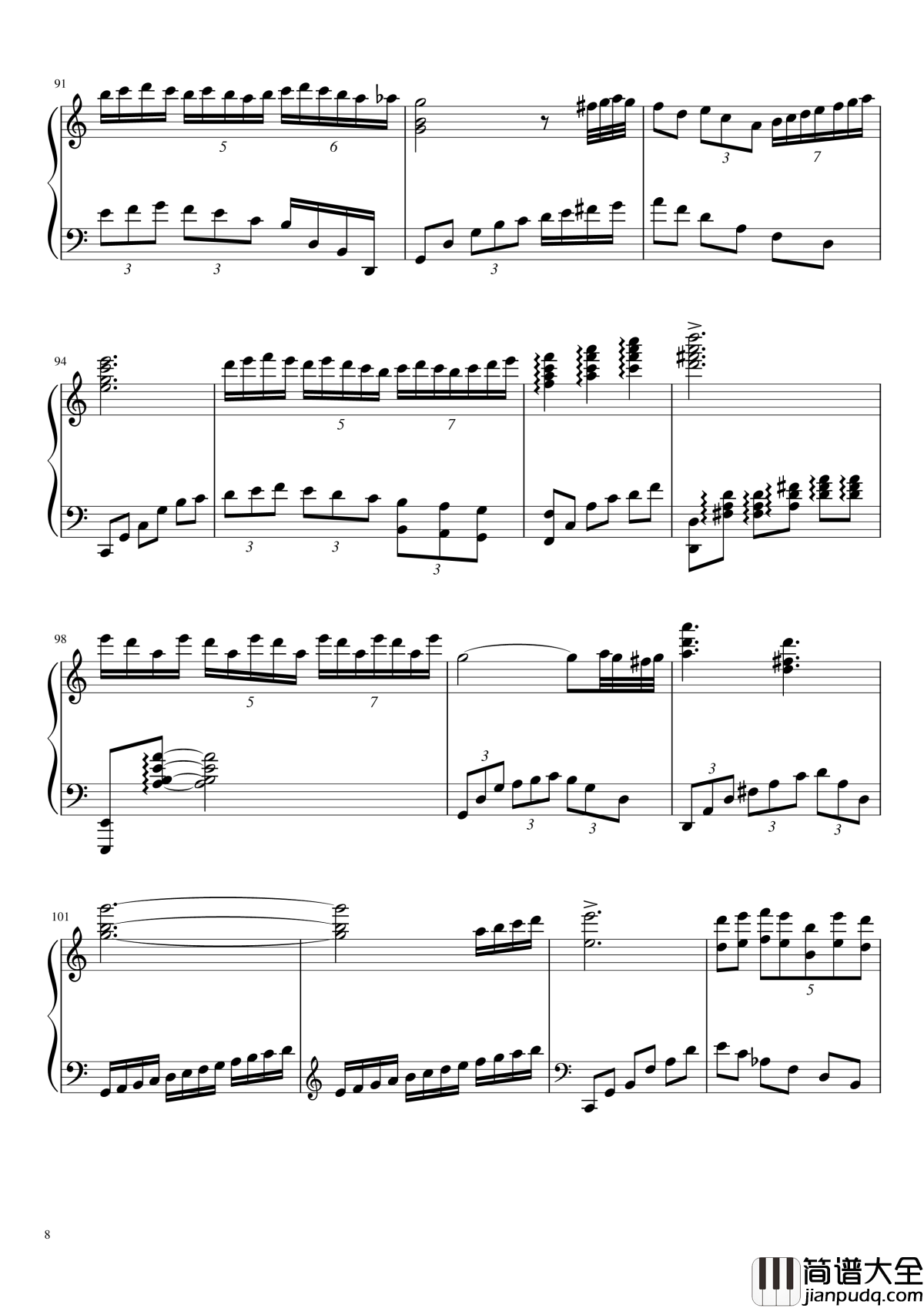 冥2钢琴谱__yewwc