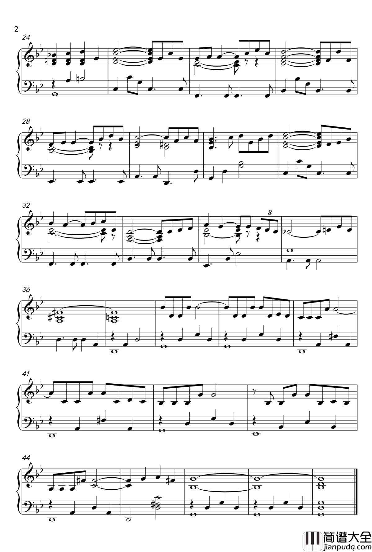 Where_Do_I_Begin钢琴谱_好莱坞经典电影插曲_Francia_Lai