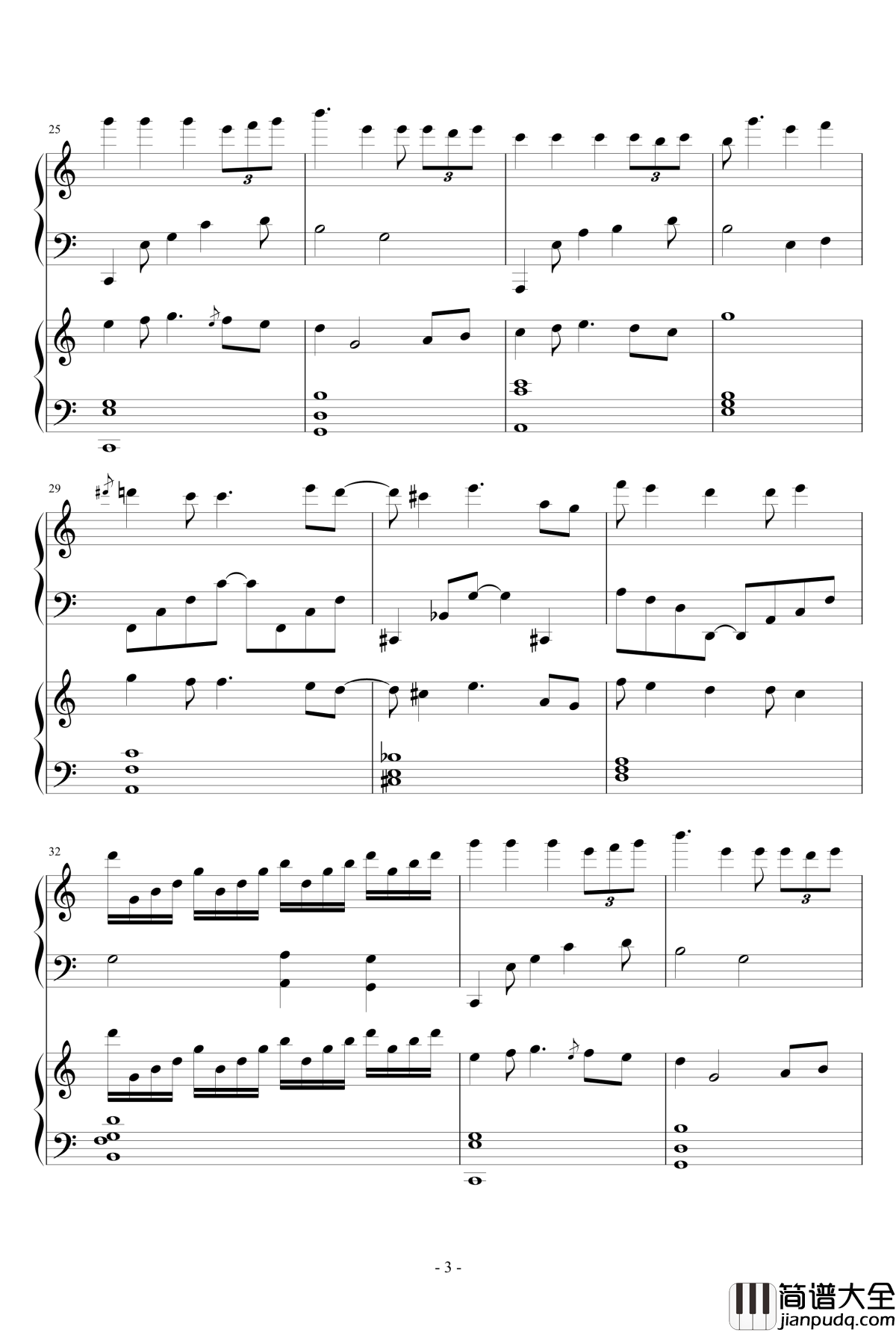 TUESDAY钢琴谱_wudildy