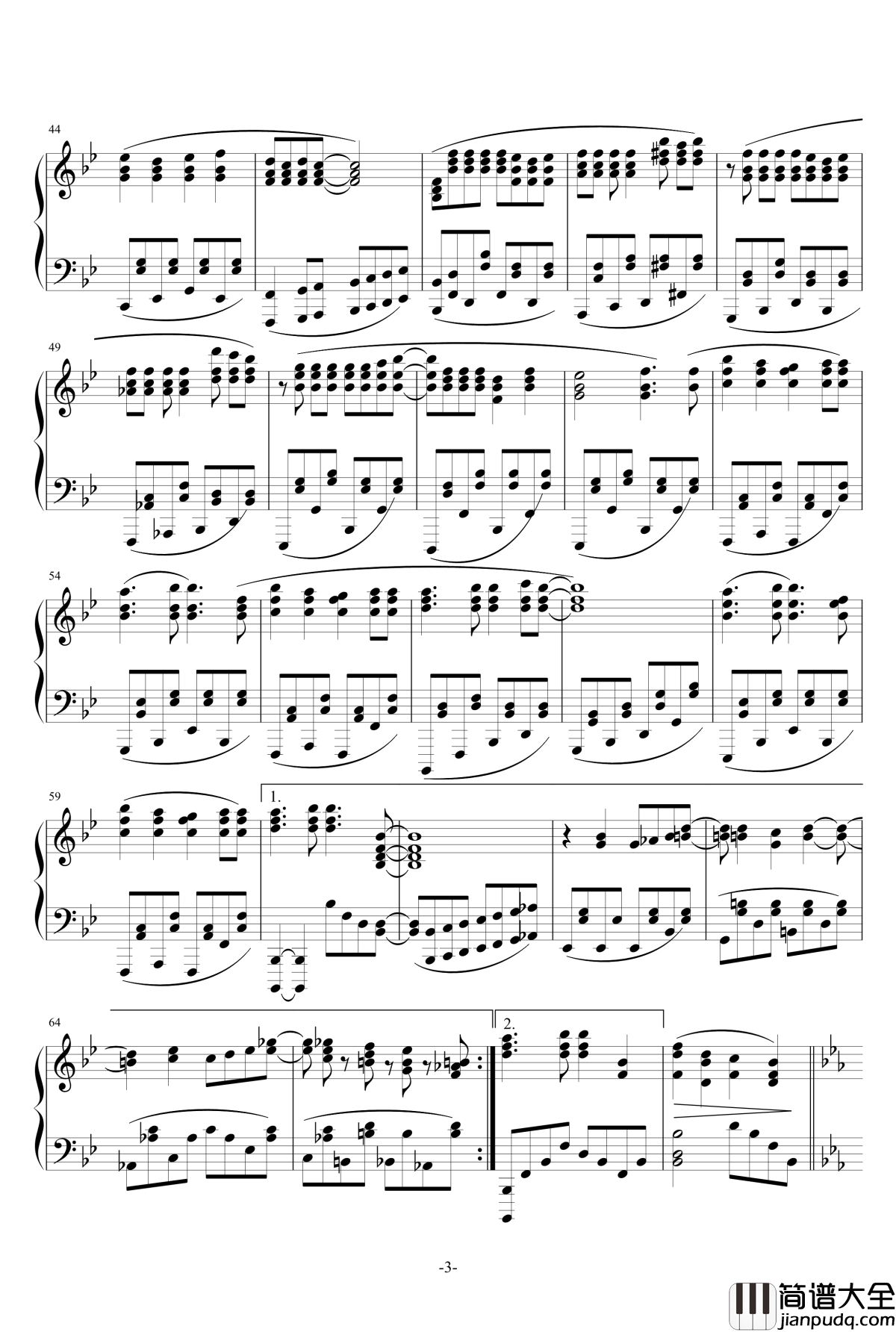 ヒトリゴト钢琴谱_埃罗芒阿老师OP_Full_Ver._ClariS