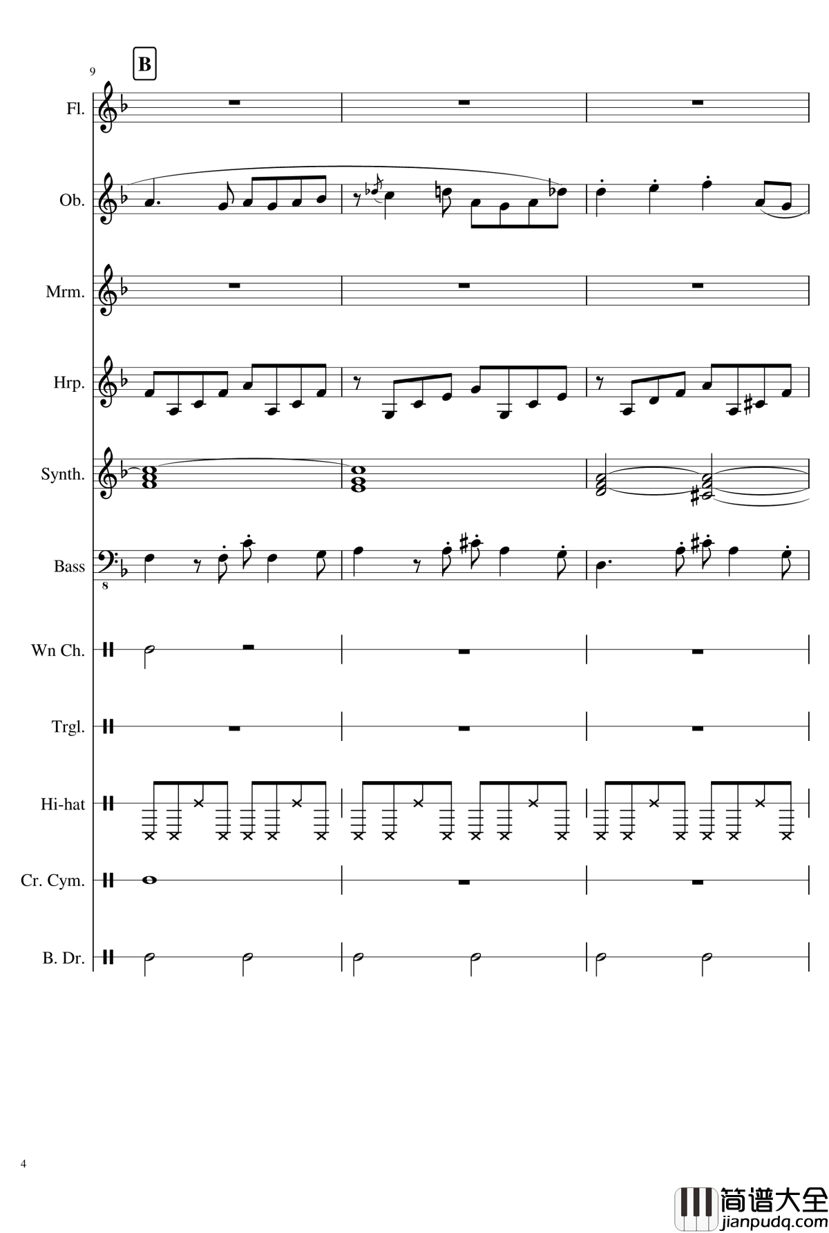 Littleroot_Town钢琴谱_精灵宝可梦_未白镇