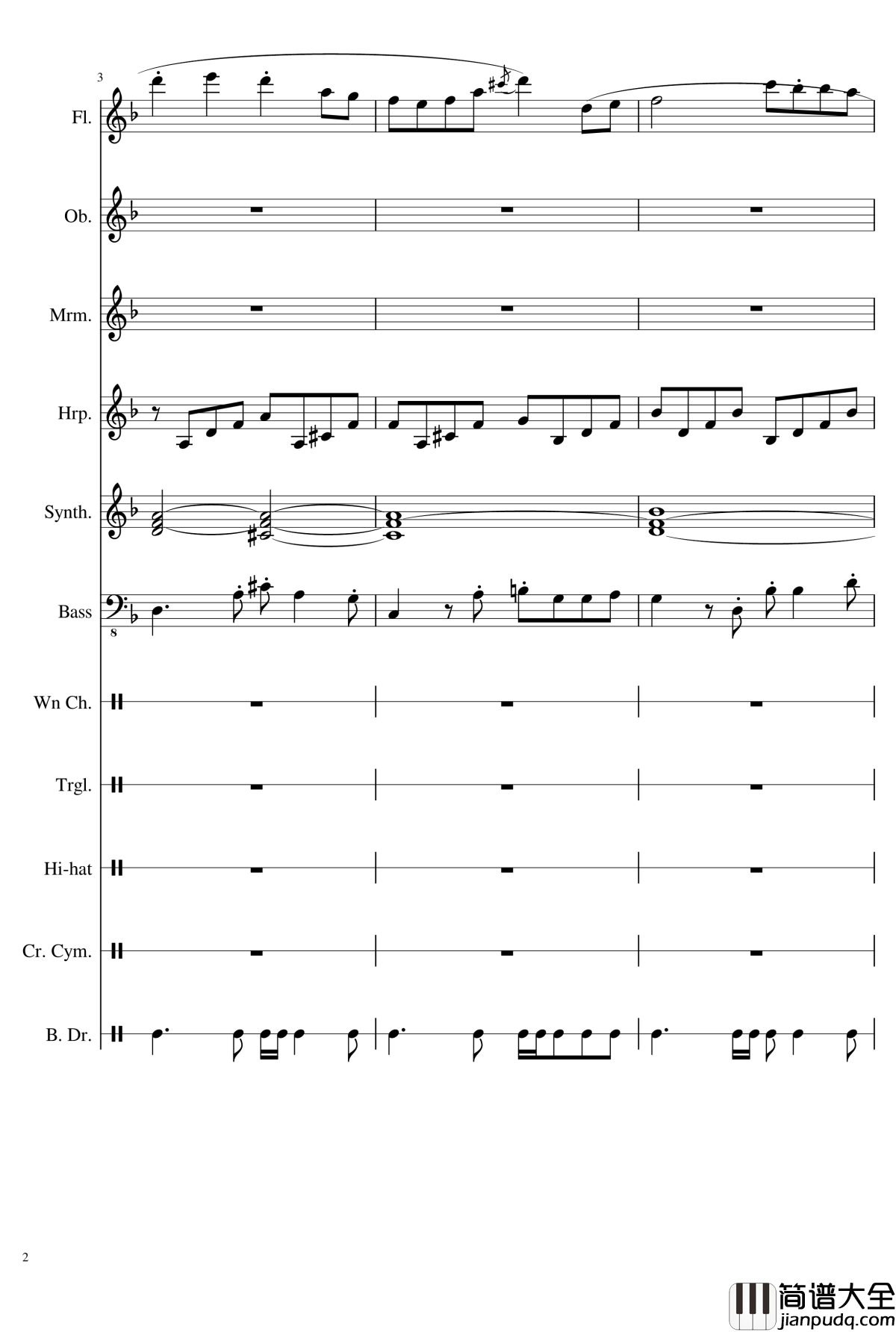 Littleroot_Town钢琴谱_精灵宝可梦_未白镇