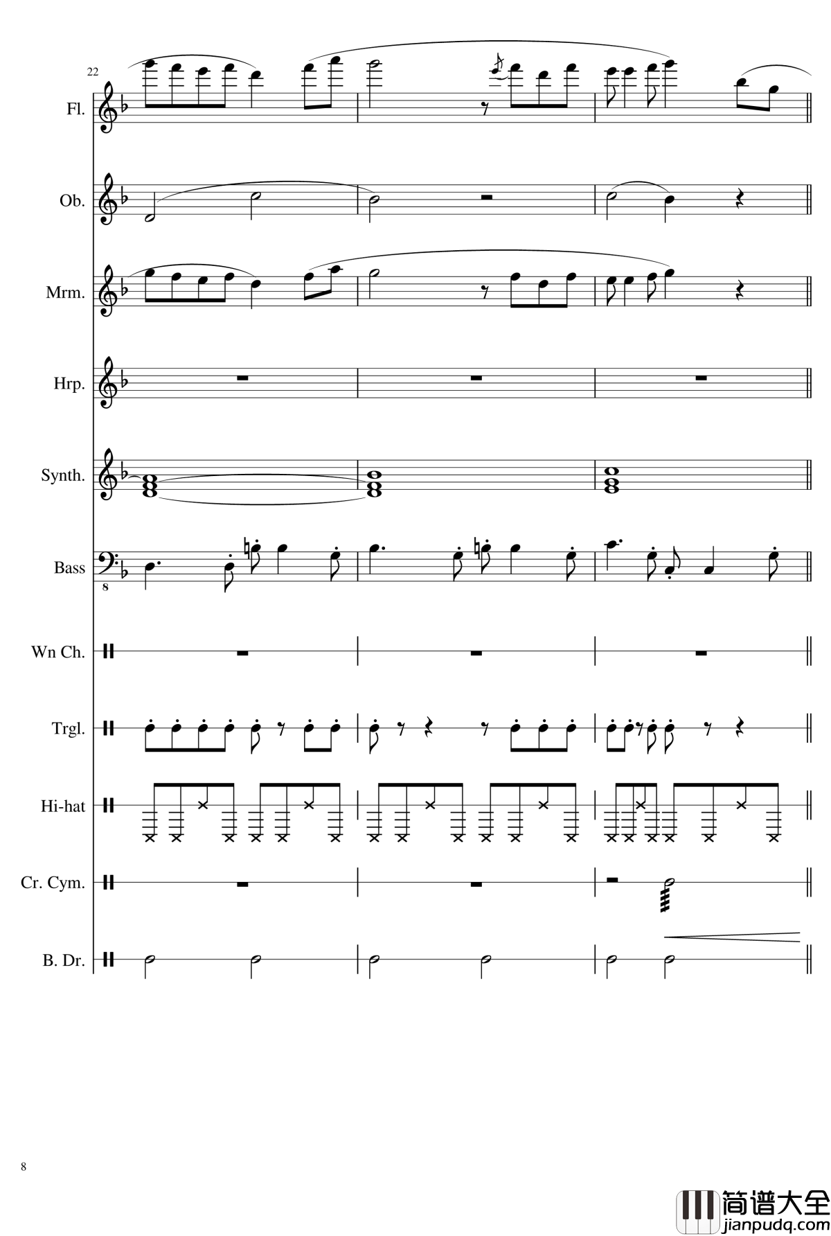 Littleroot_Town钢琴谱_精灵宝可梦_未白镇