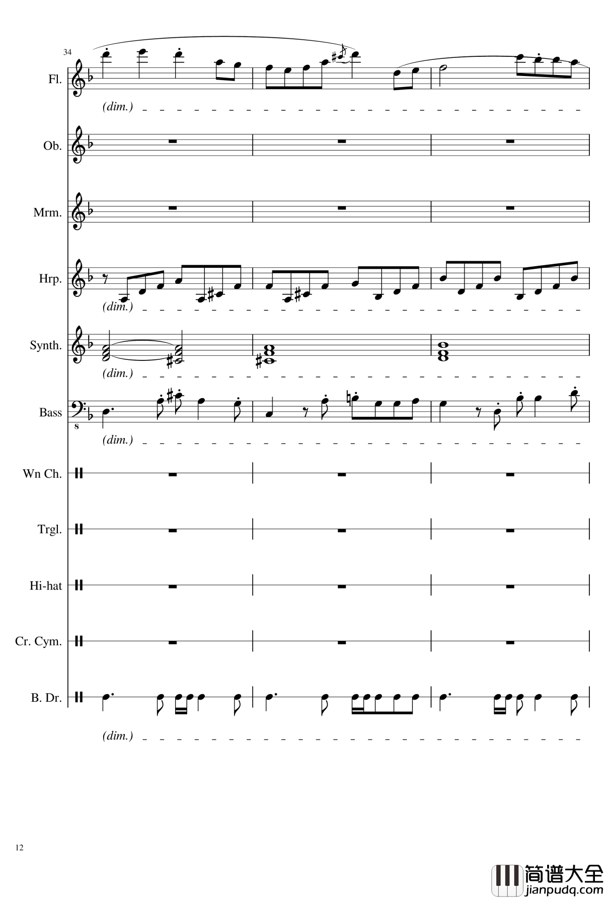 Littleroot_Town钢琴谱_精灵宝可梦_未白镇