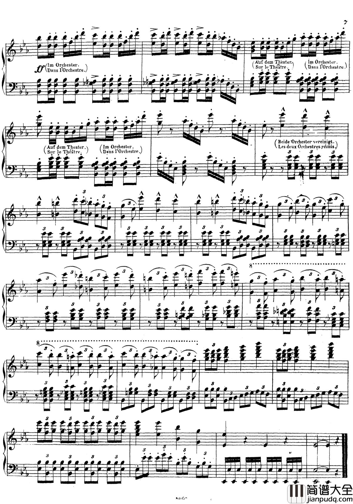 加冕进行曲钢琴谱_歌剧_先知_选曲_梅耶贝尔