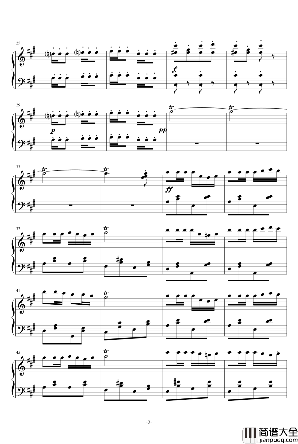 卡门序曲简单钢琴谱_比才_Bizet