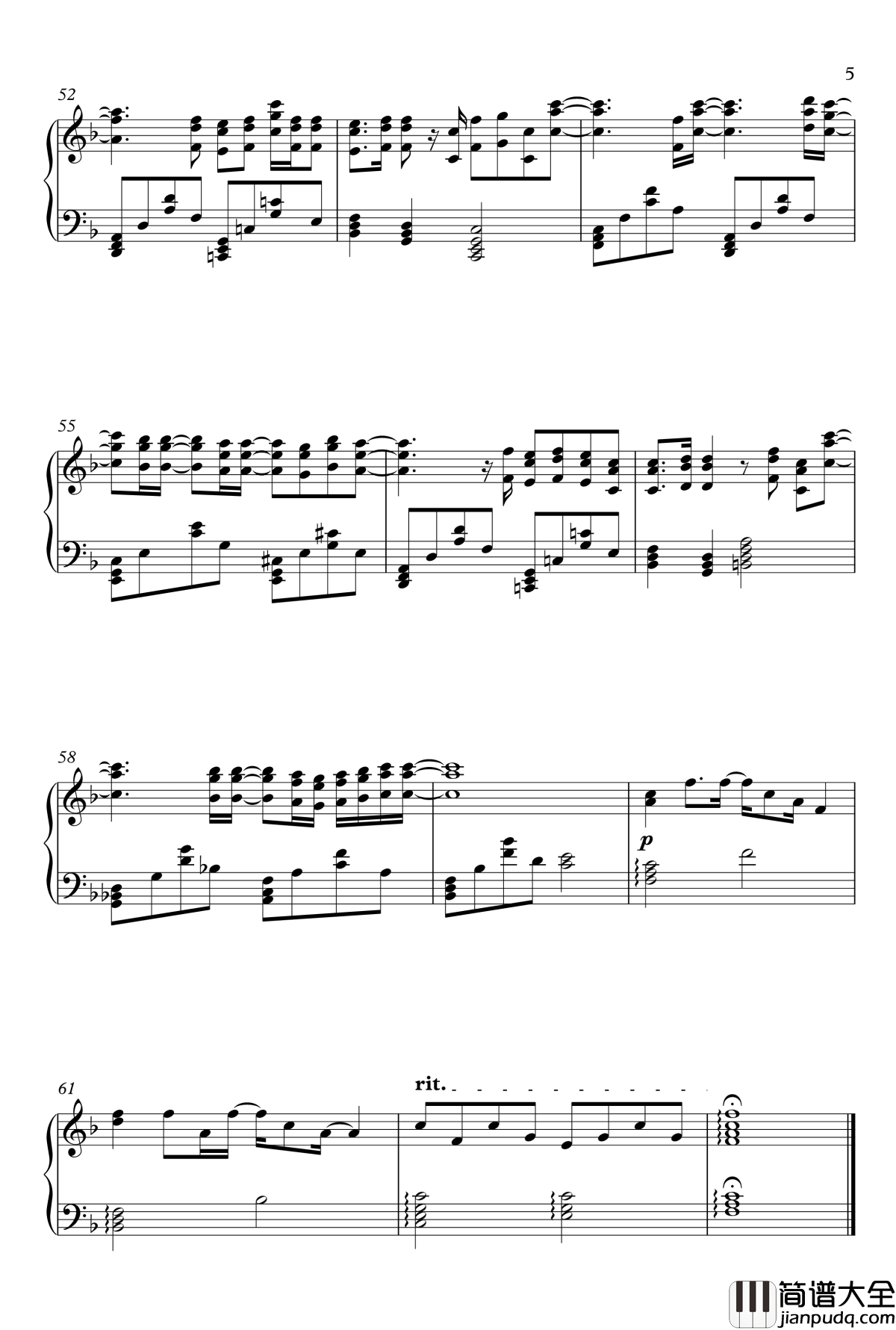 Release_My_Soul钢琴谱_泽野弘之