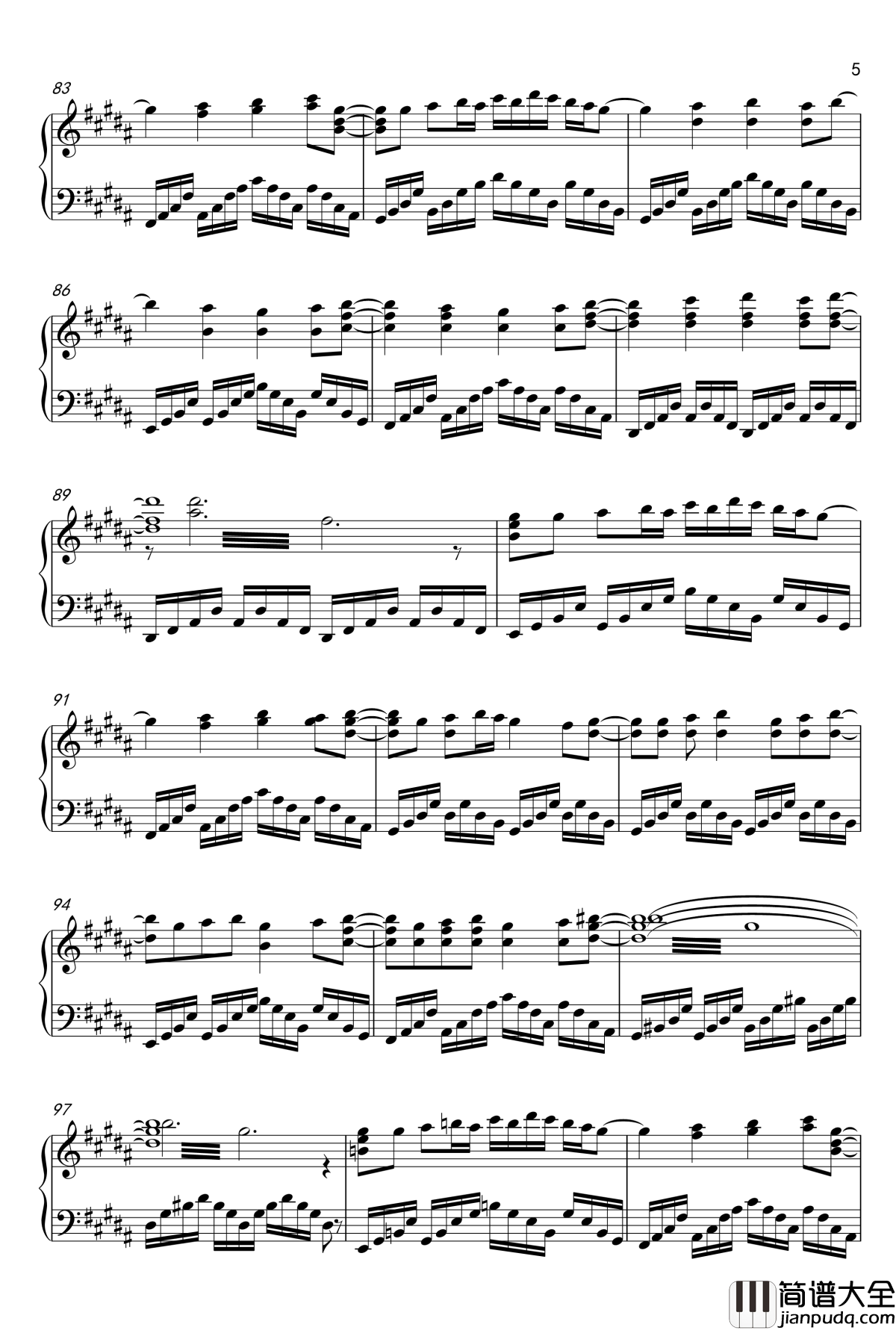 ネクロファンタジア钢琴谱_东方project_触手猴