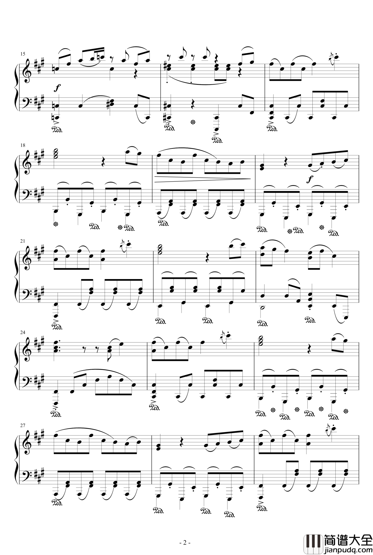 星条旗のピエロ钢琴谱_触手猴