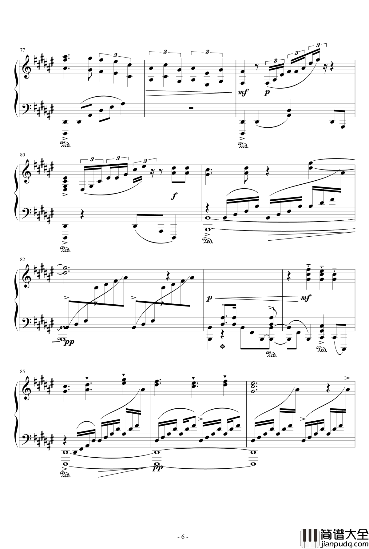 星条旗のピエロ钢琴谱_触手猴