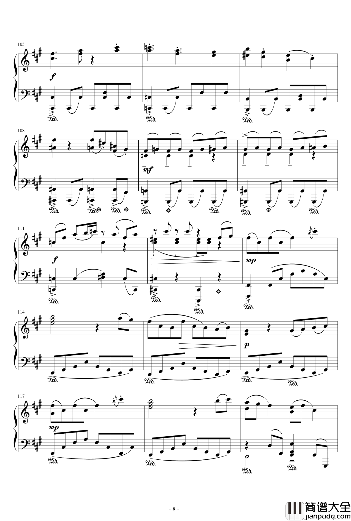 星条旗のピエロ钢琴谱_触手猴