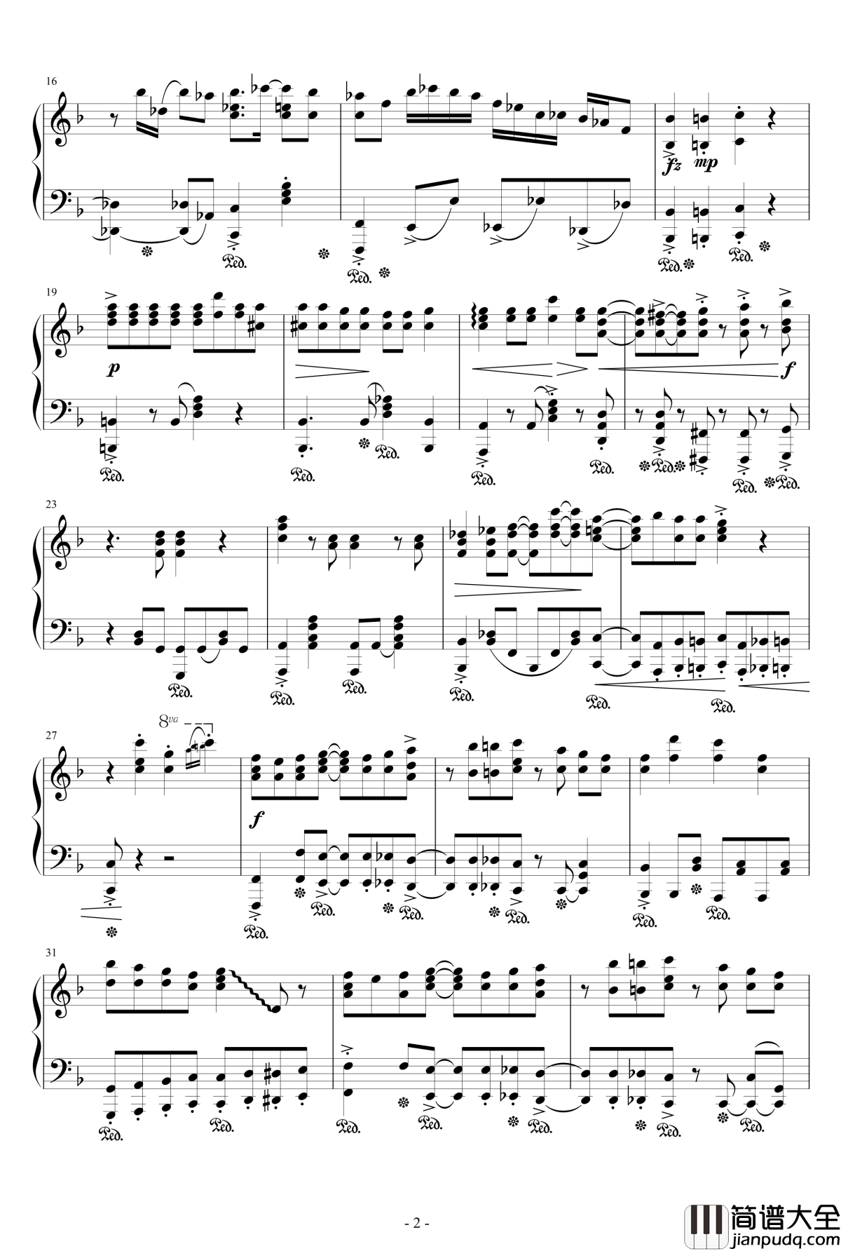 欢迎来到加帕利动物园钢琴谱_兽娘动物园OP_触手猴_