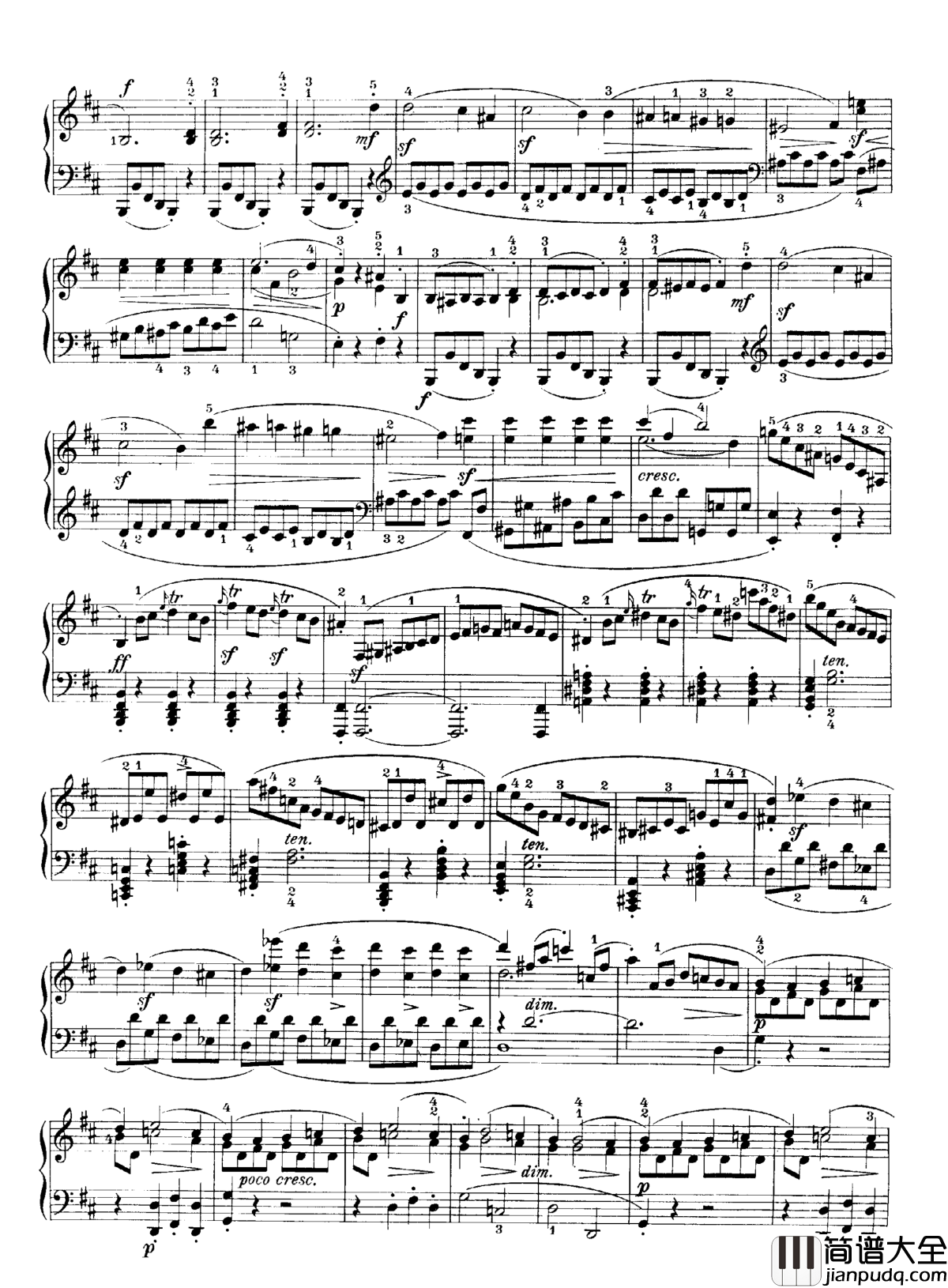 b小调钢琴奏鸣曲Op.40No.2钢琴谱_克莱门蒂