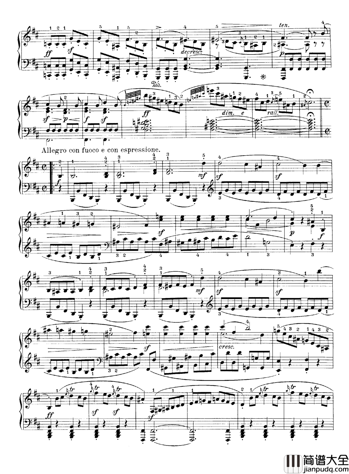 b小调钢琴奏鸣曲Op.40No.2钢琴谱_克莱门蒂