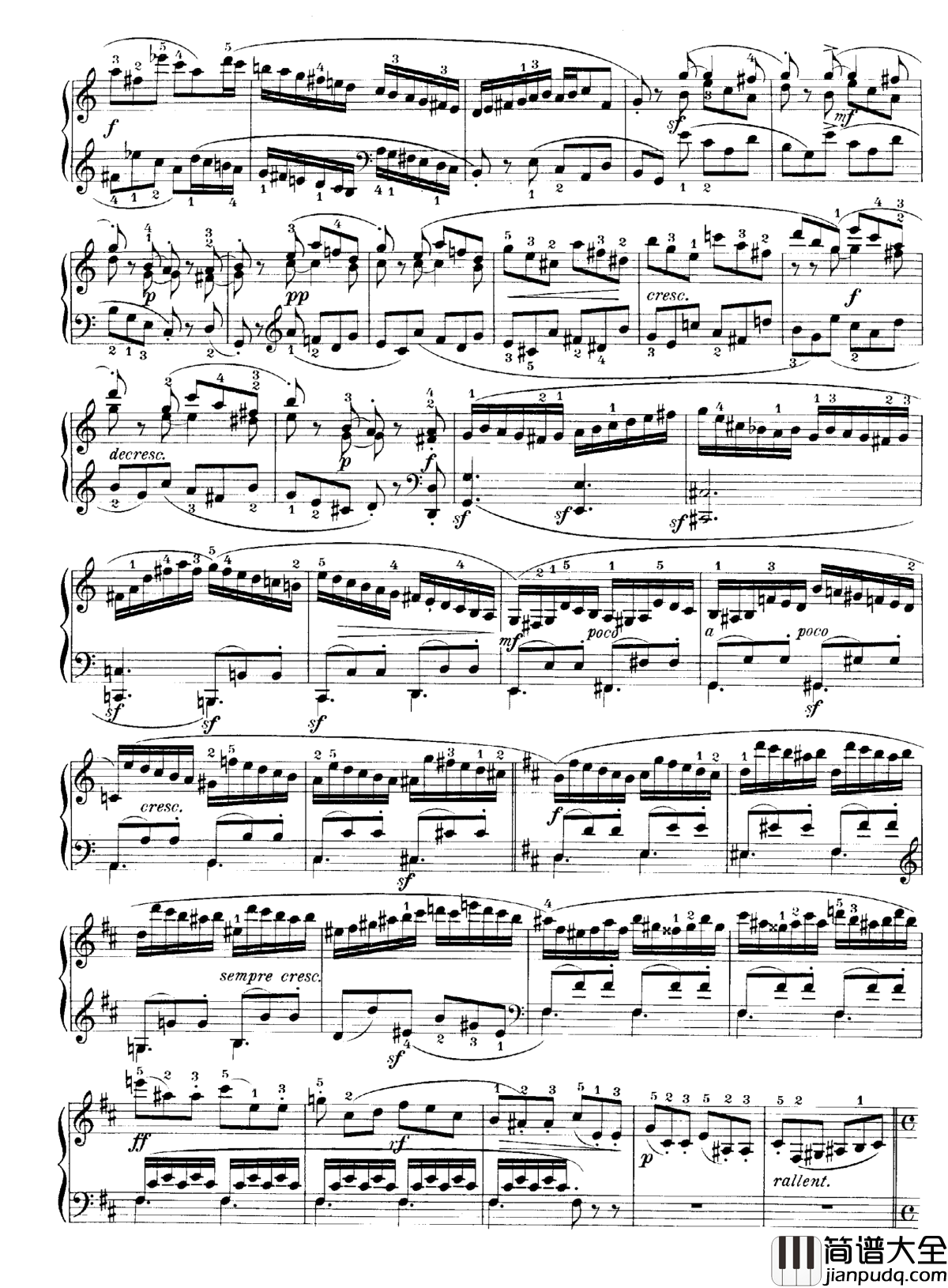 b小调钢琴奏鸣曲Op.40No.2钢琴谱_克莱门蒂