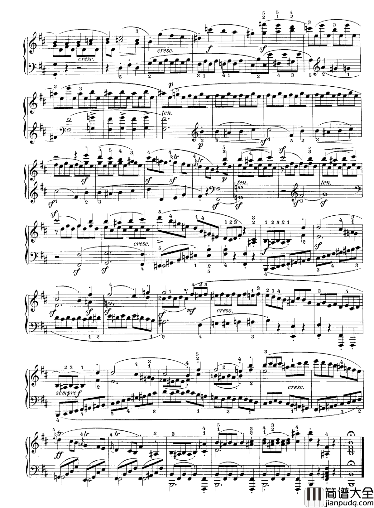 b小调钢琴奏鸣曲Op.40No.2钢琴谱_克莱门蒂