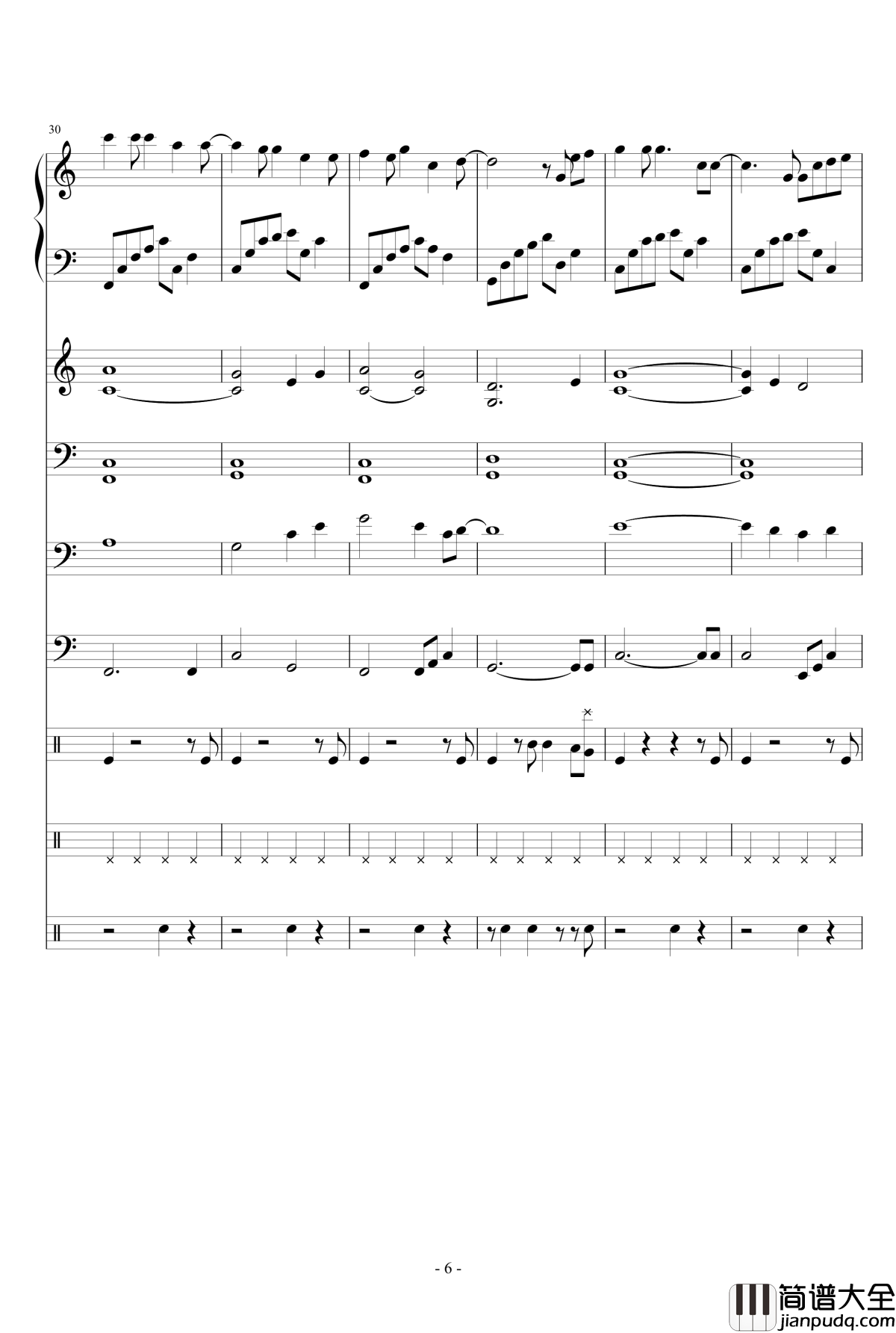 我的天空钢琴谱_Dollman