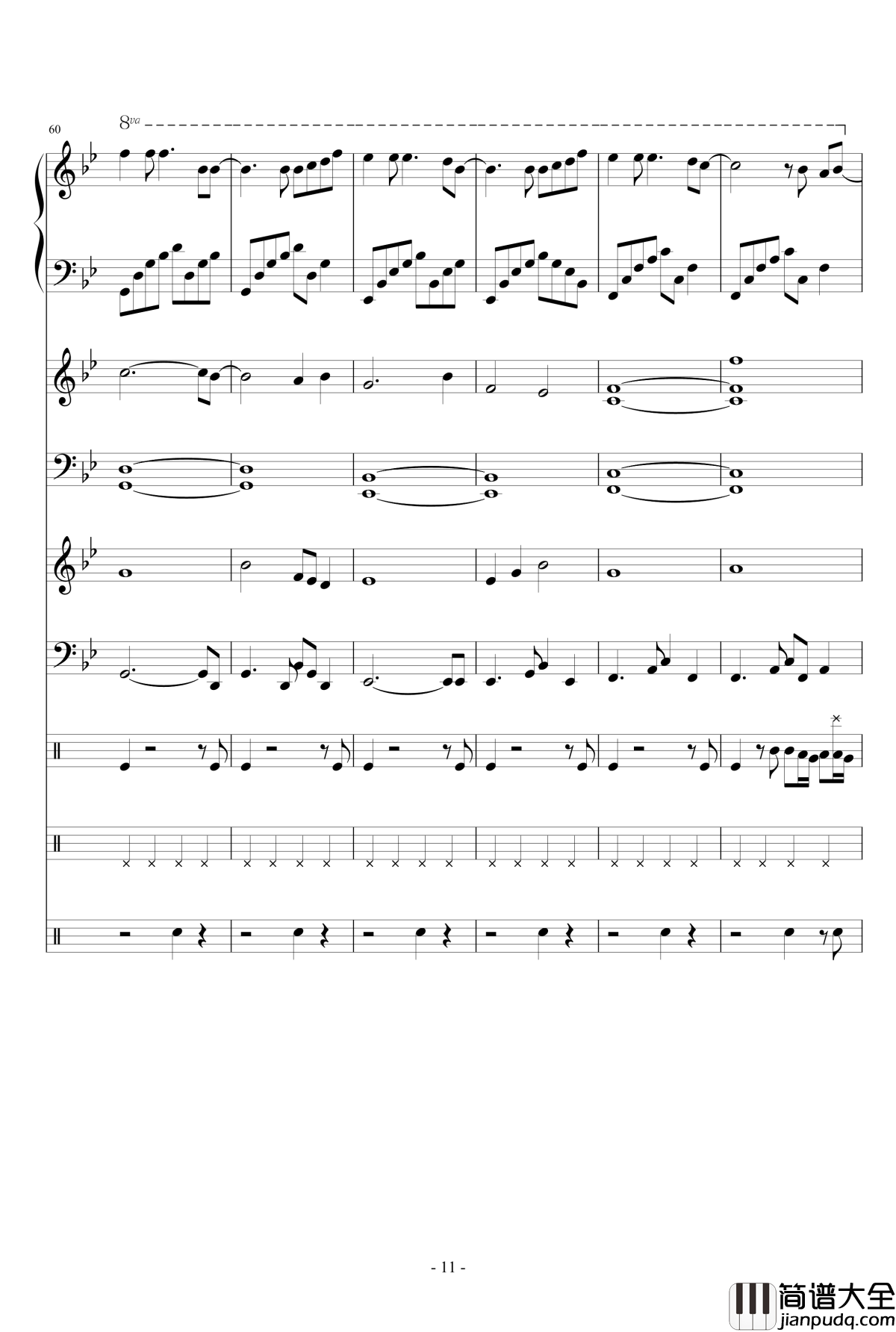 我的天空钢琴谱_Dollman