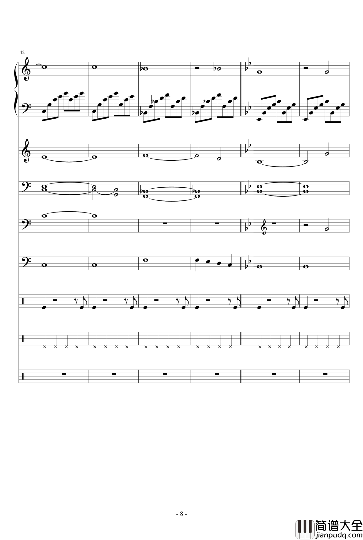 我的天空钢琴谱_Dollman