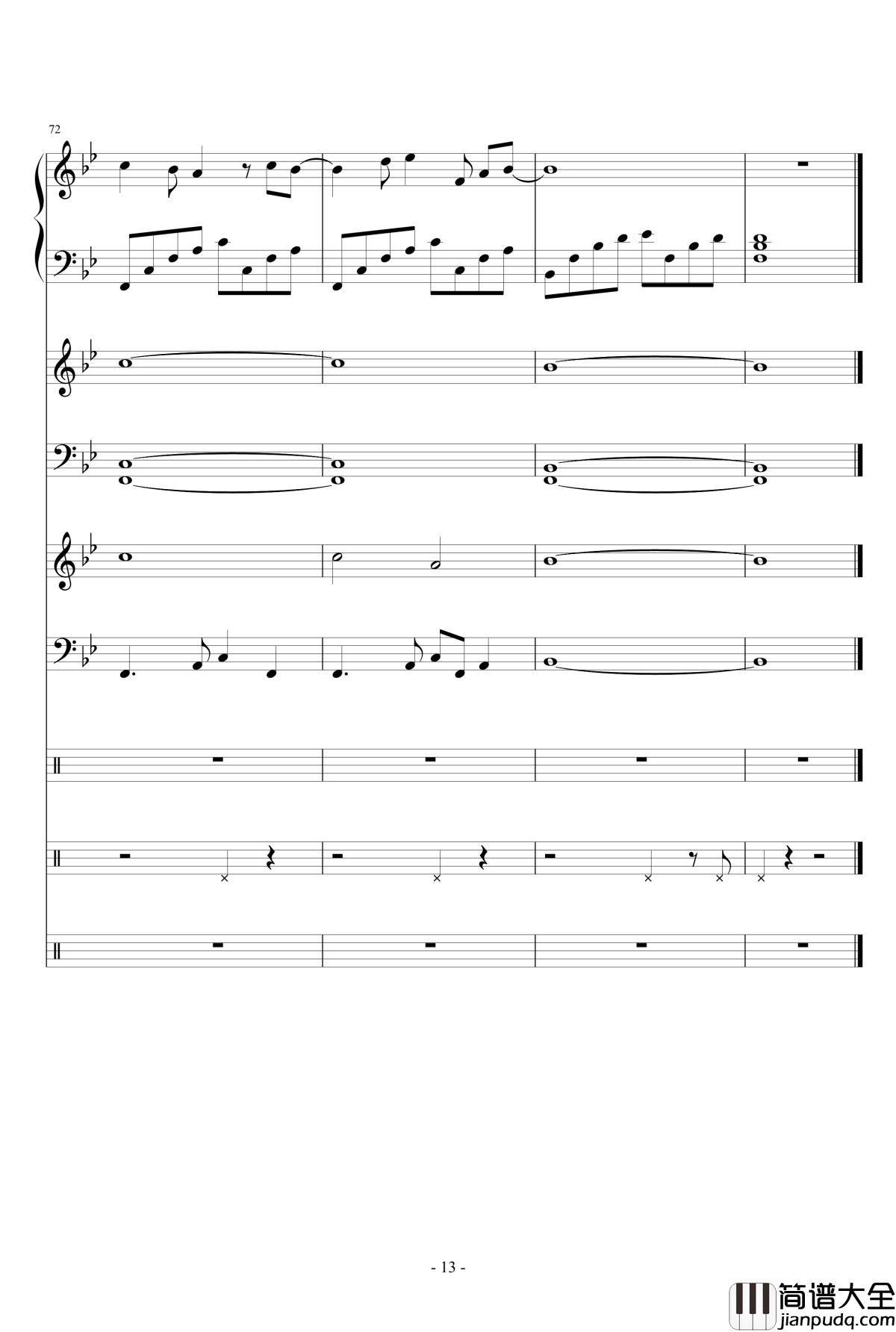 我的天空钢琴谱_Dollman