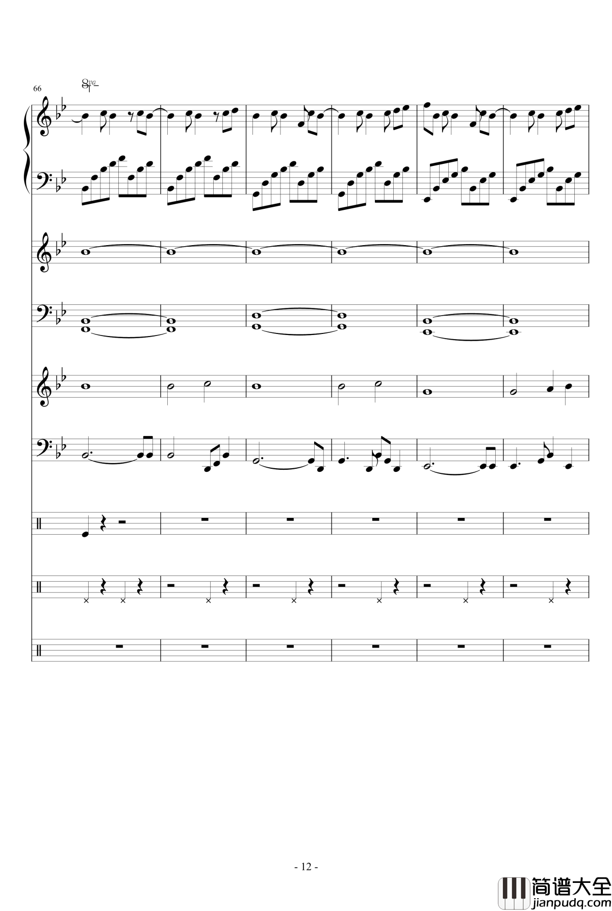 我的天空钢琴谱_Dollman