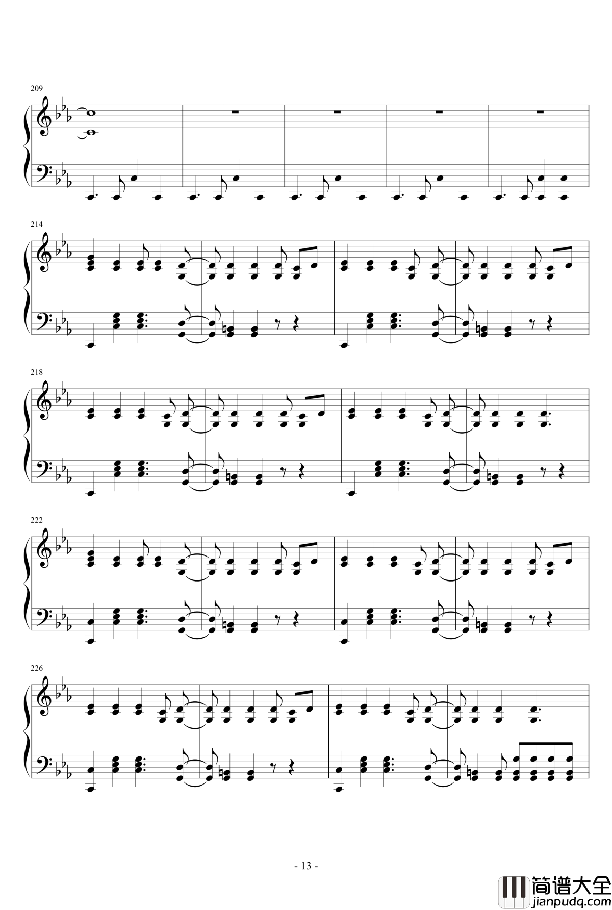 圆明园组曲钢琴谱_圆明园_Minecraft史诗工坊