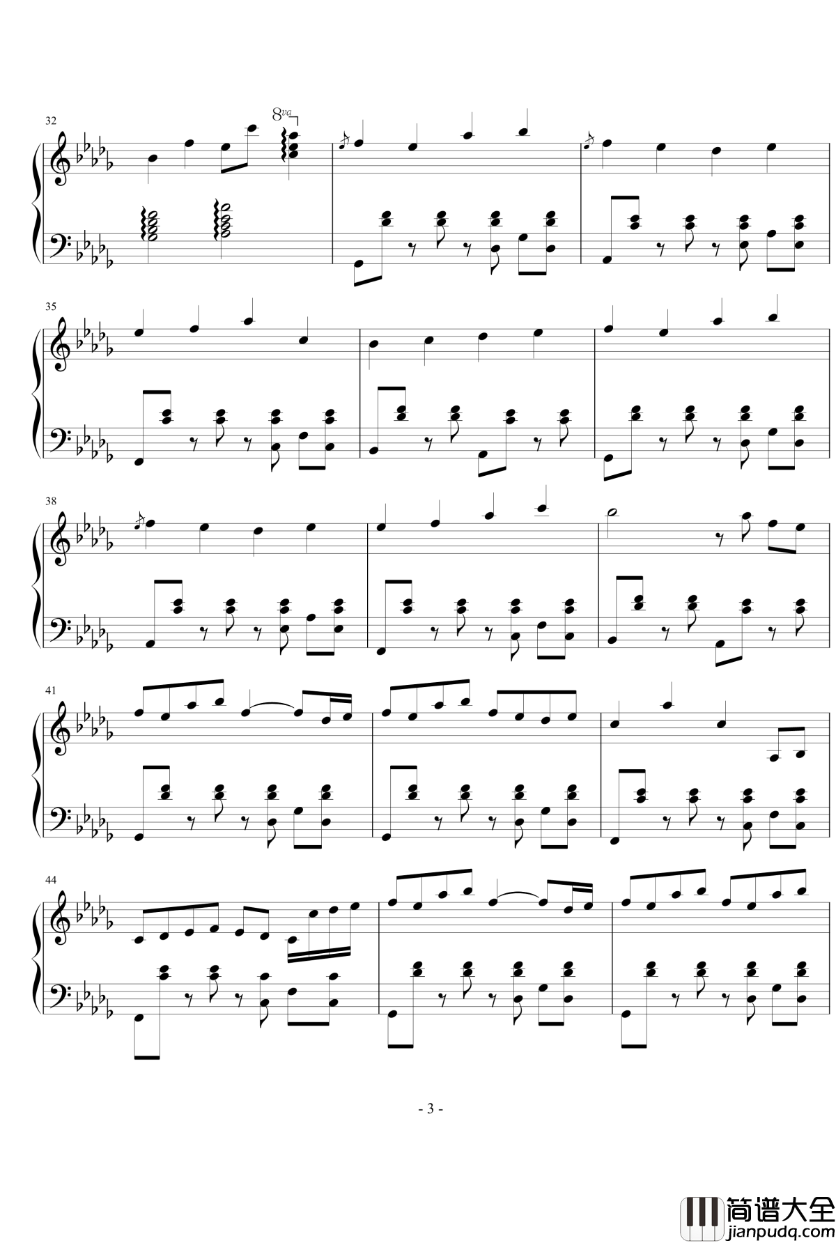 Refugee_camp钢琴谱_下村阳子