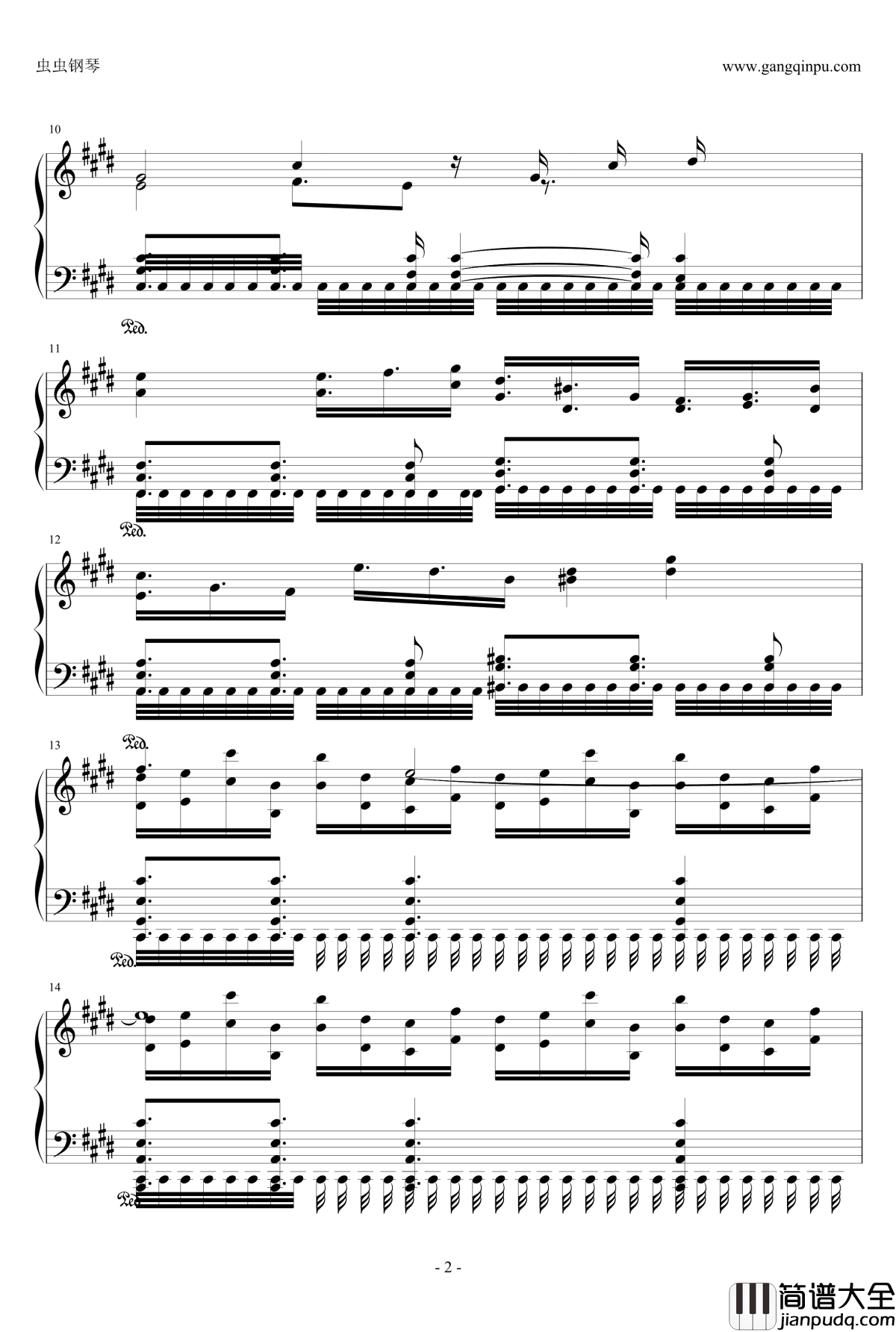 真夏の妖精の夢钢琴谱_东方天空璋_东方project