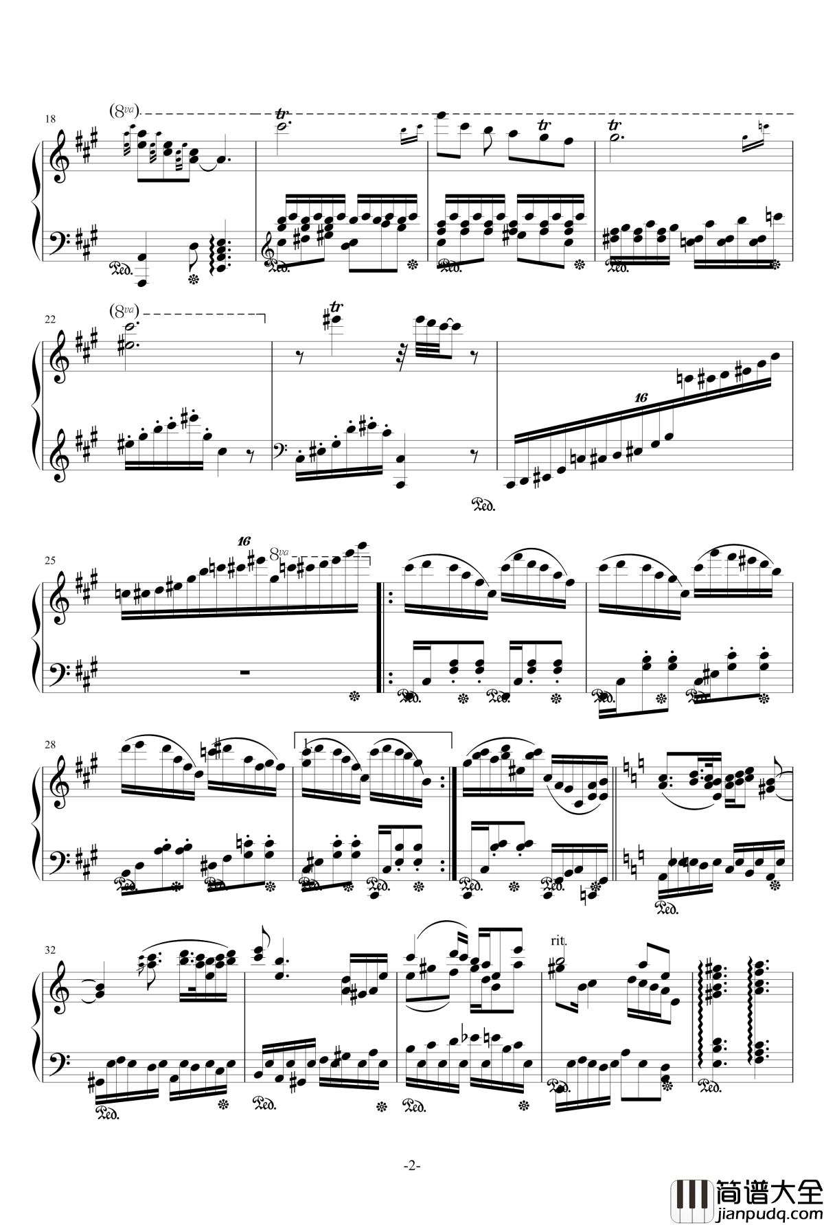 花丛舞者钢琴谱_airoad