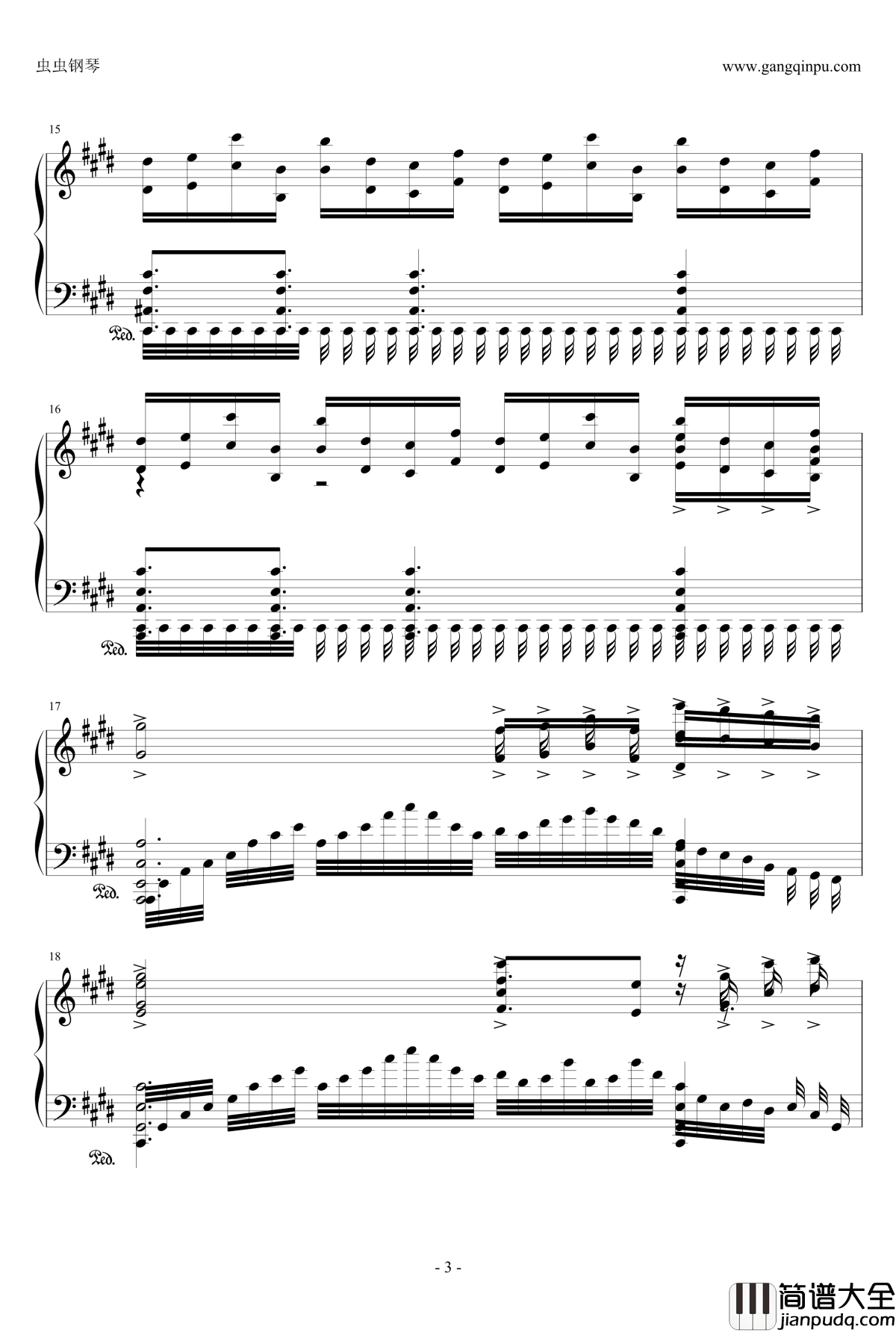 真夏の妖精の夢钢琴谱_东方天空璋_东方project