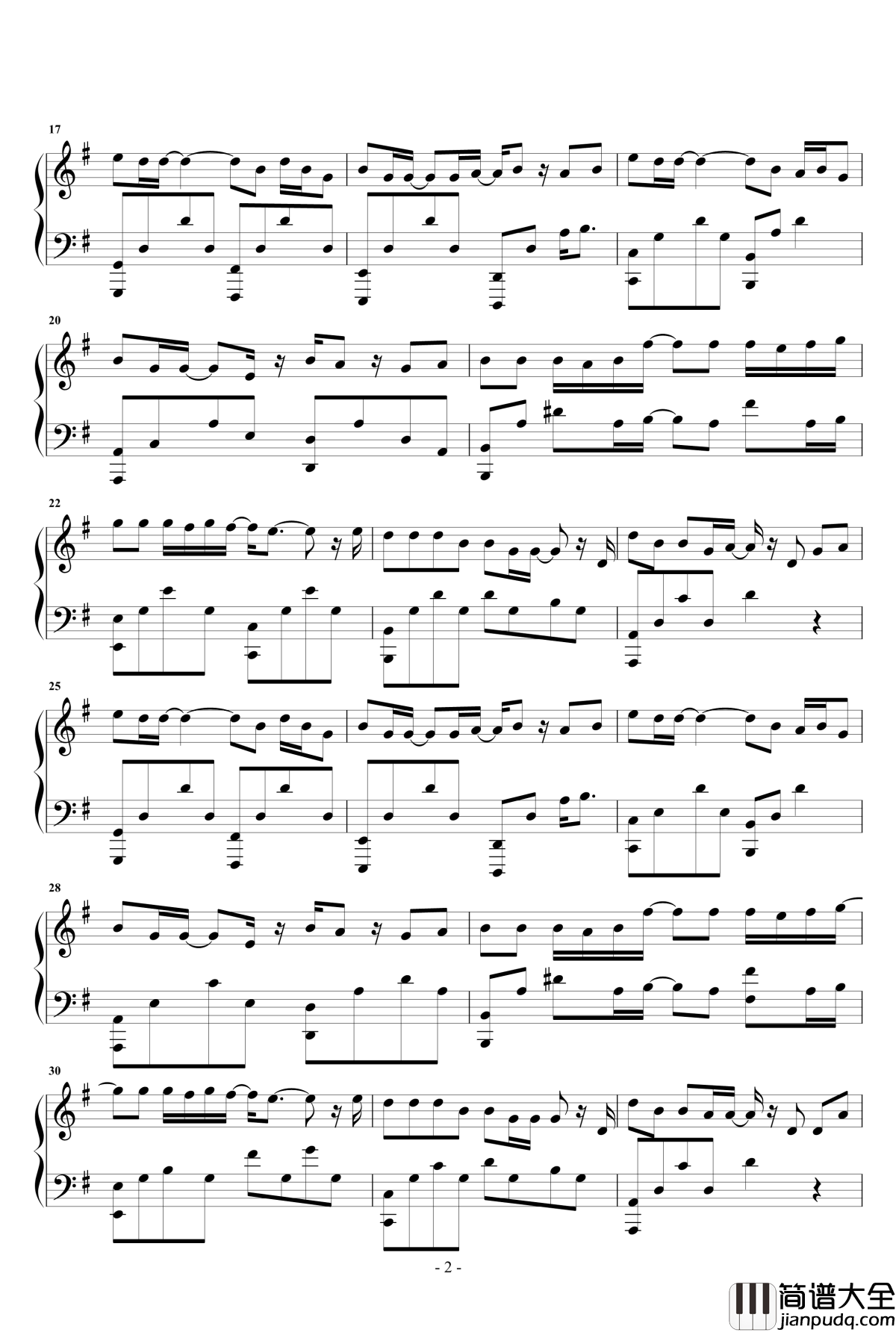 半岛铁盒钢琴谱_周杰伦